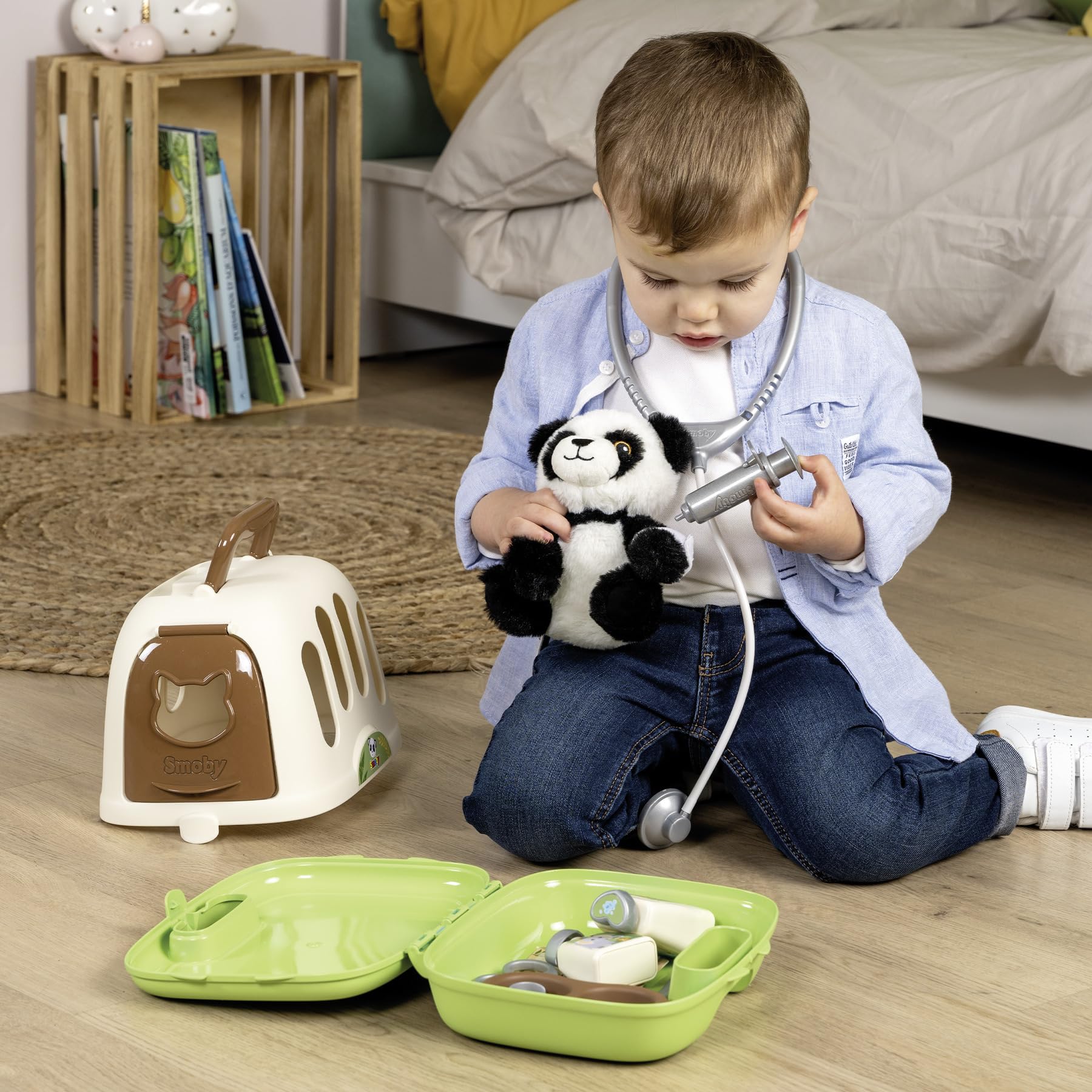 smoby-baby-care-tierarztkoffer-panda-transportbox-ab-3j image 7