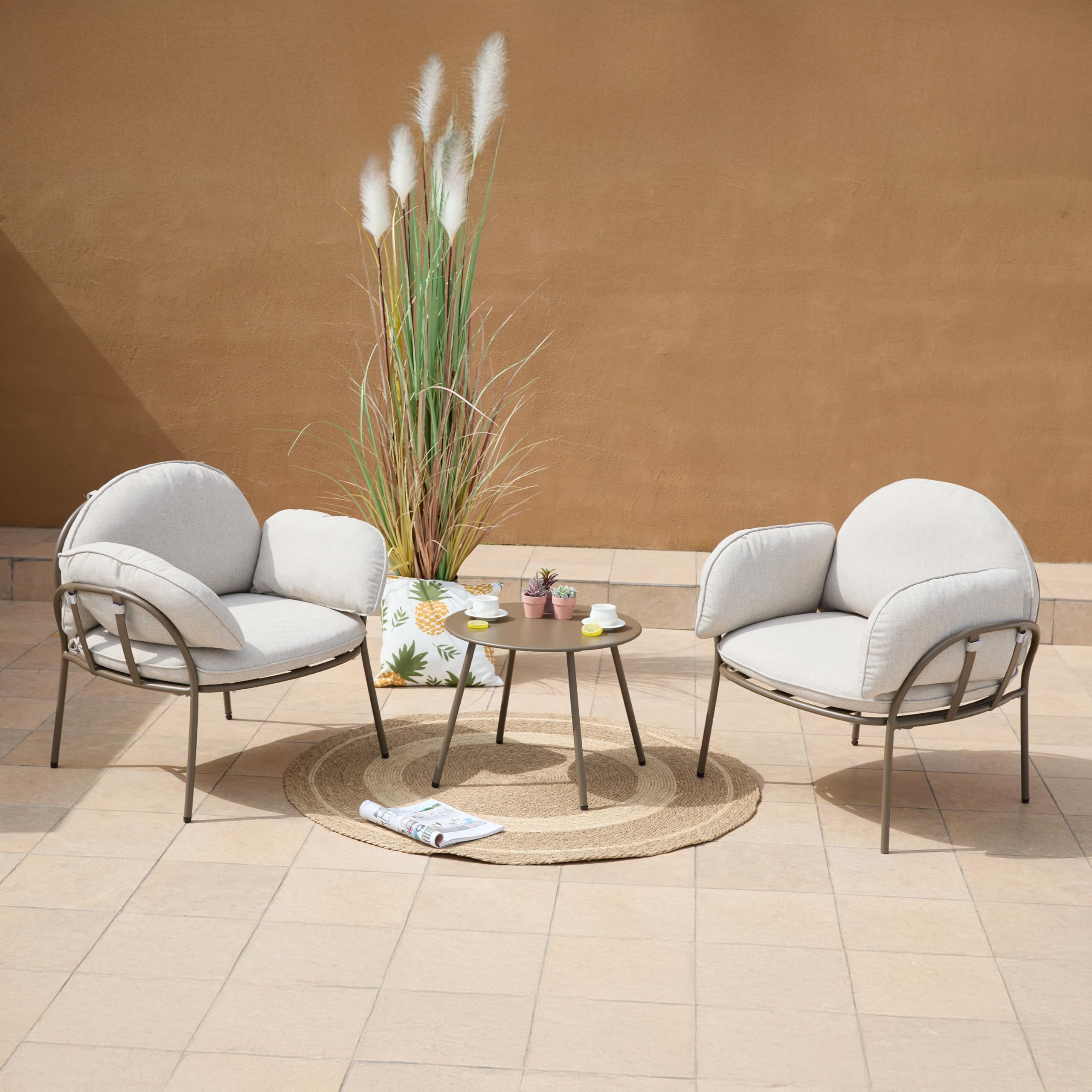 axi-ziva-lounge-set-beige-3-tlg-mit-kissen-2-personen image 3