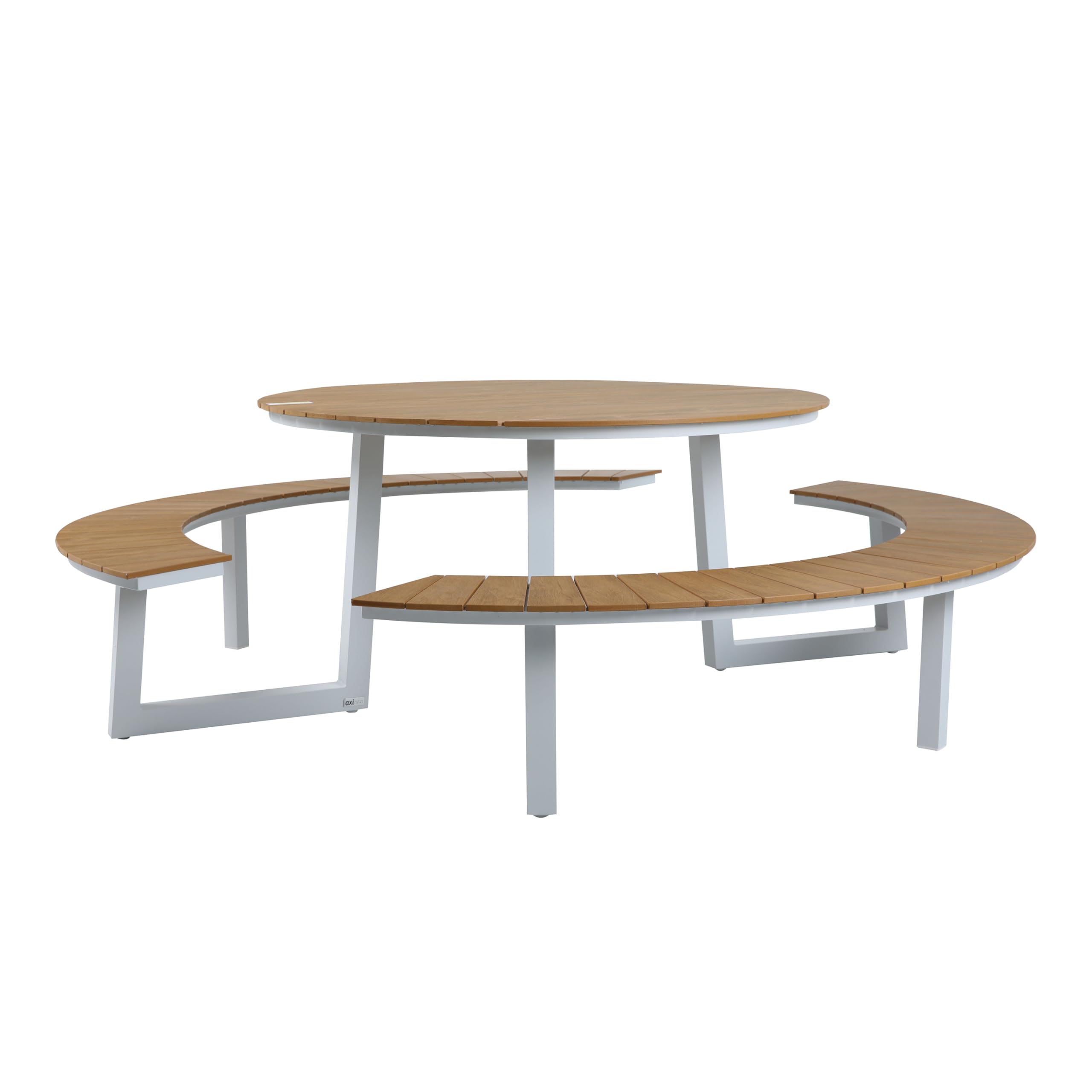 axi-taco-picknicktisch-rund-wei-teak-optik-6-personen image 3