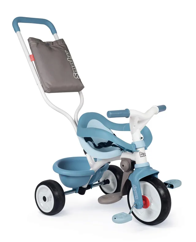 smoby-be-move-komfort-kinderdreirad-blau-mit-schubstange image 1