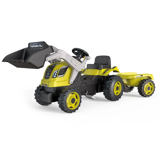 smoby-claas-traktor-farmer-max-trettraktor-mit-anh-nger image 1