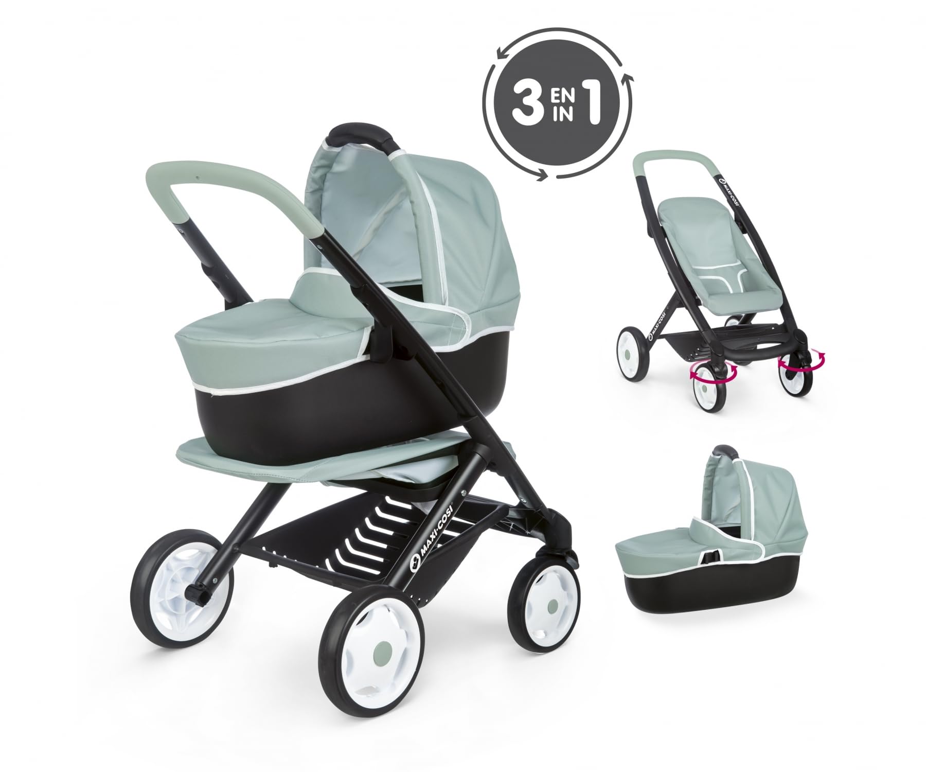 smoby-maxi-cosi-3-in-1-kombi-puppenwagen-f-r-puppen-bis-42-cm image 2