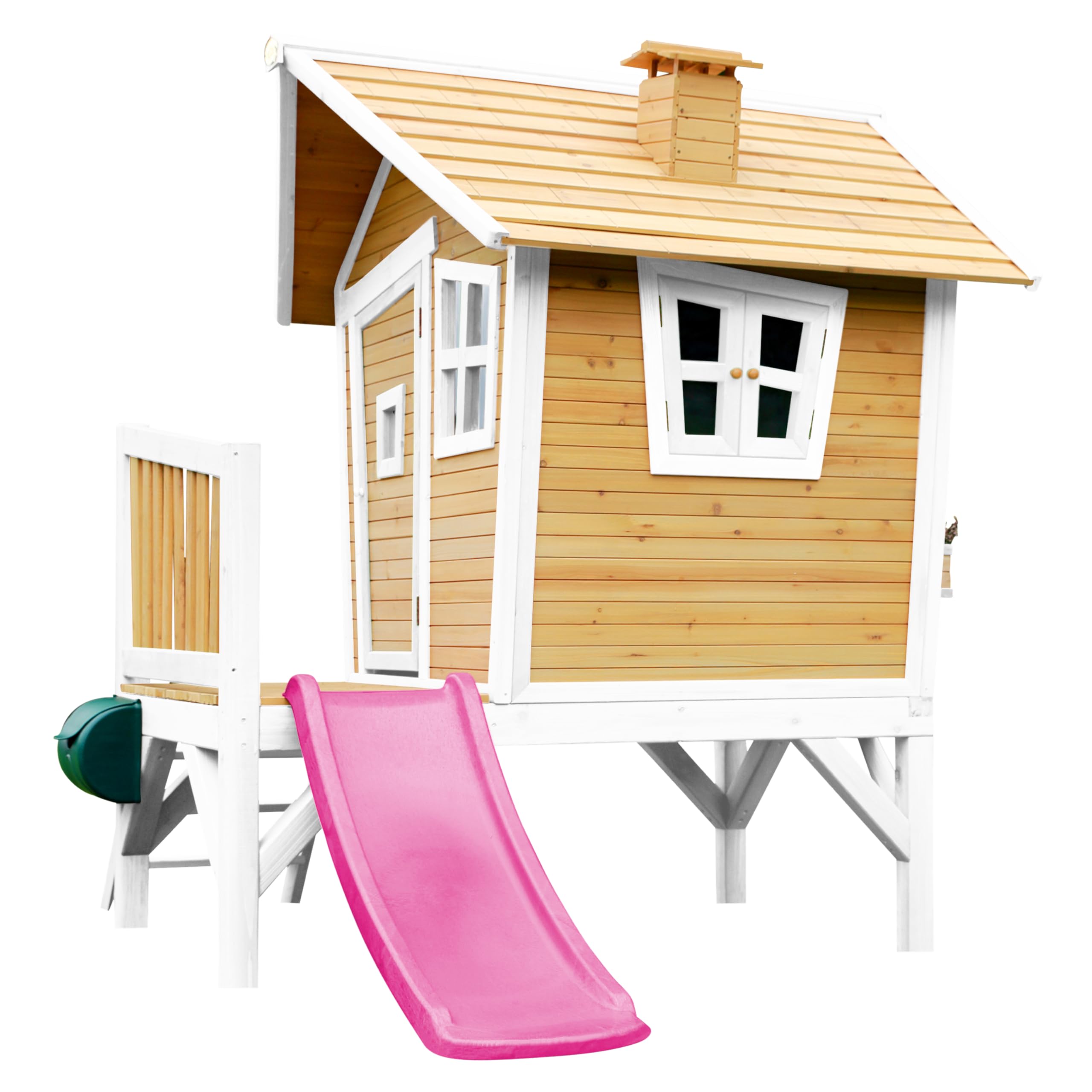 axi-crooked-robin-stelzenhaus-holz-mit-lila-rutsche image 6