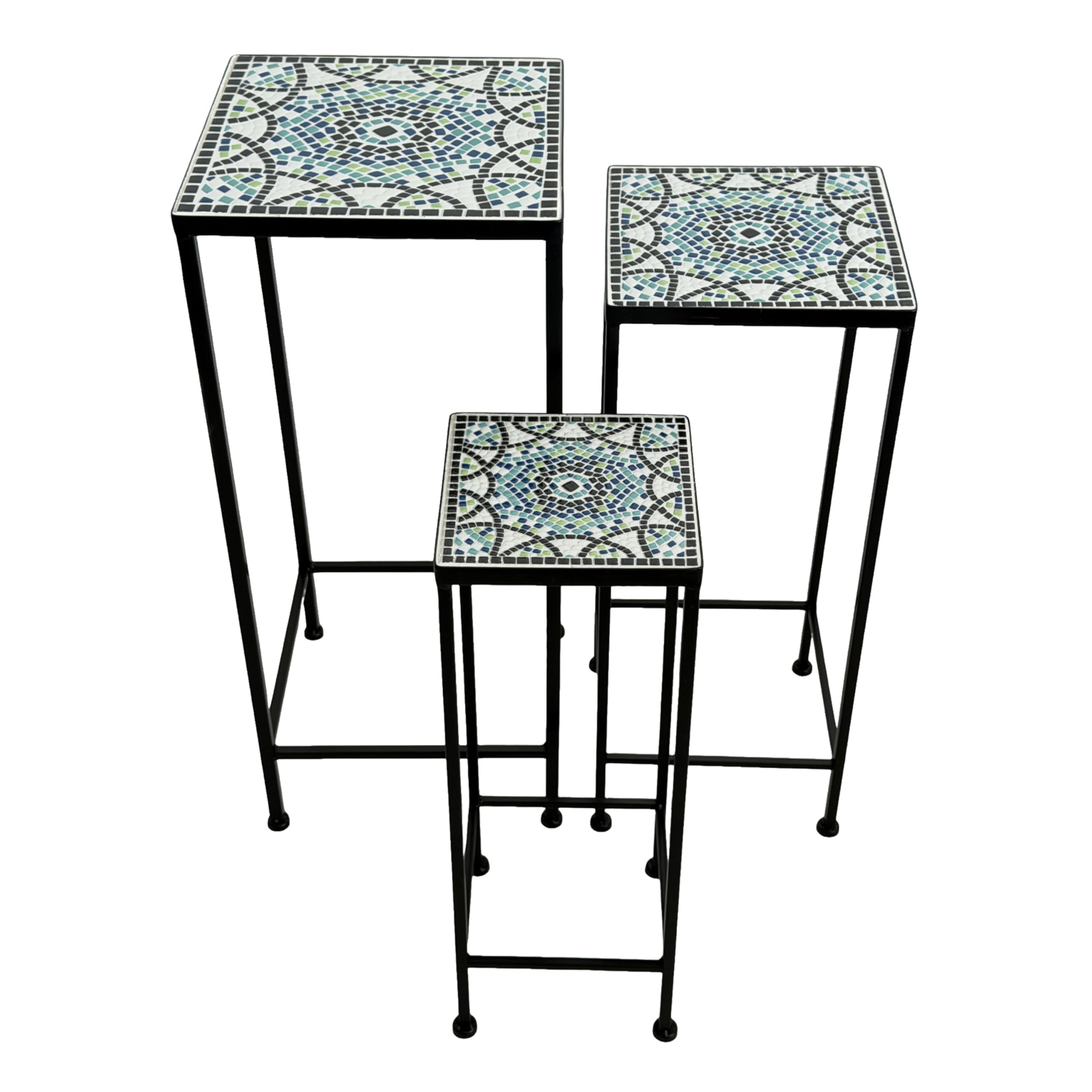 axi-eline-pflanztisch-mosaik-blau-set-3-teilig-quadratisch image 1