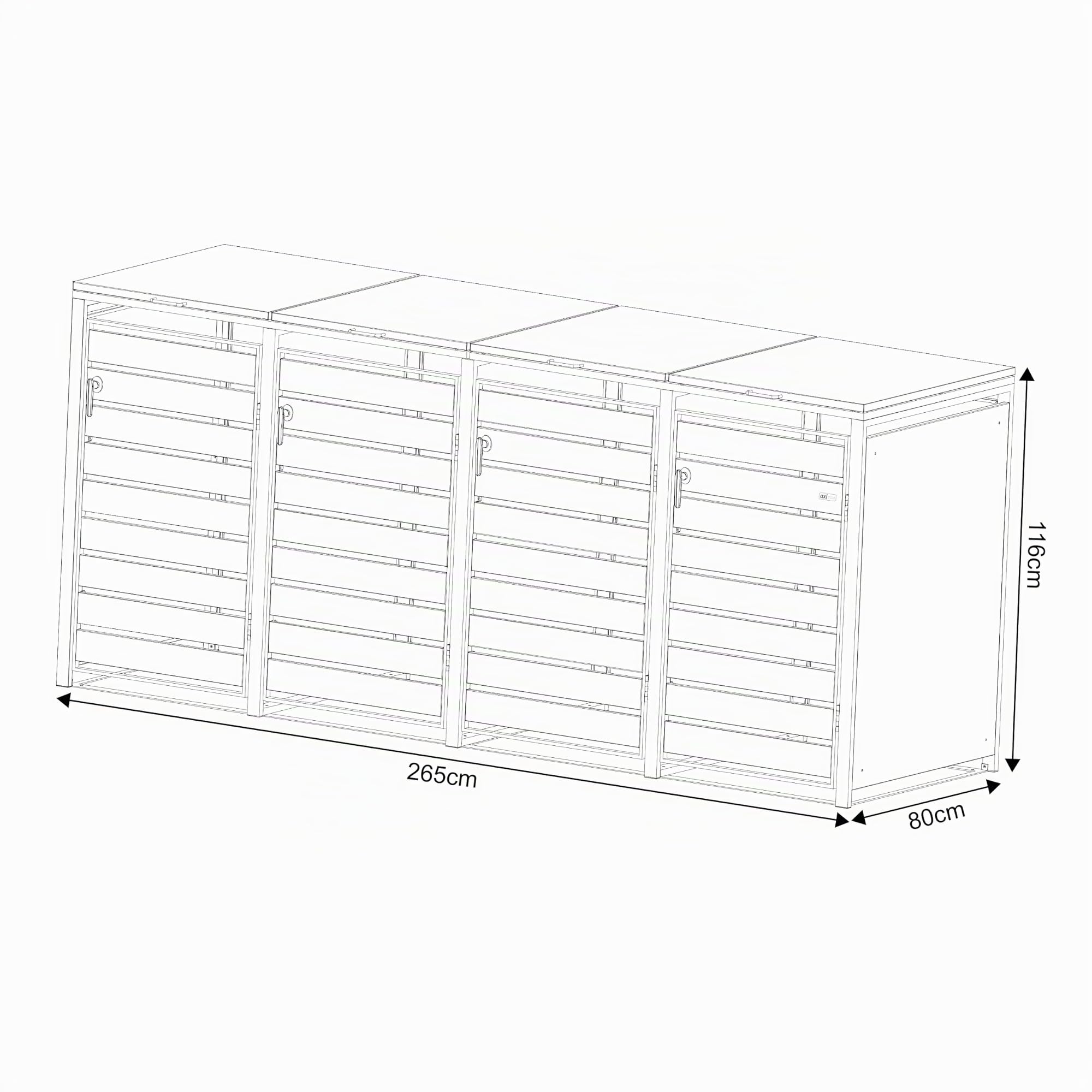axi-lucas-m-lltonnenbox-metall-4-tonnen-265-cm-holzoptik image 4