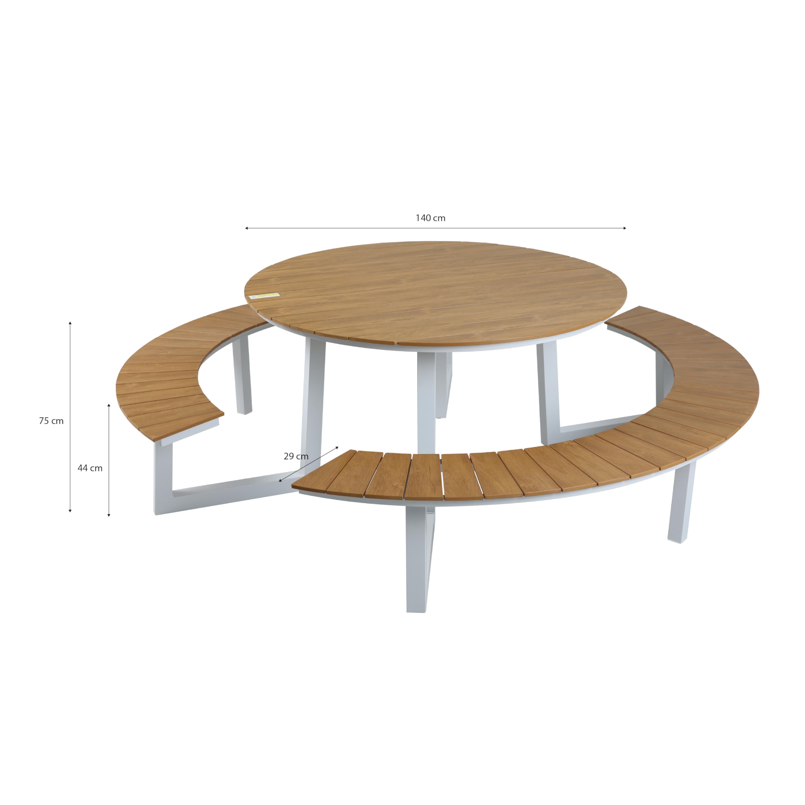 axi-taco-picknicktisch-rund-wei-teak-optik-6-personen image 2
