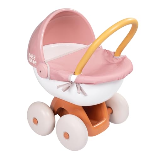 smoby-baby-nurse-puppenwagen-rosa-f-r-42-cm-puppen-leise-r-der image 8