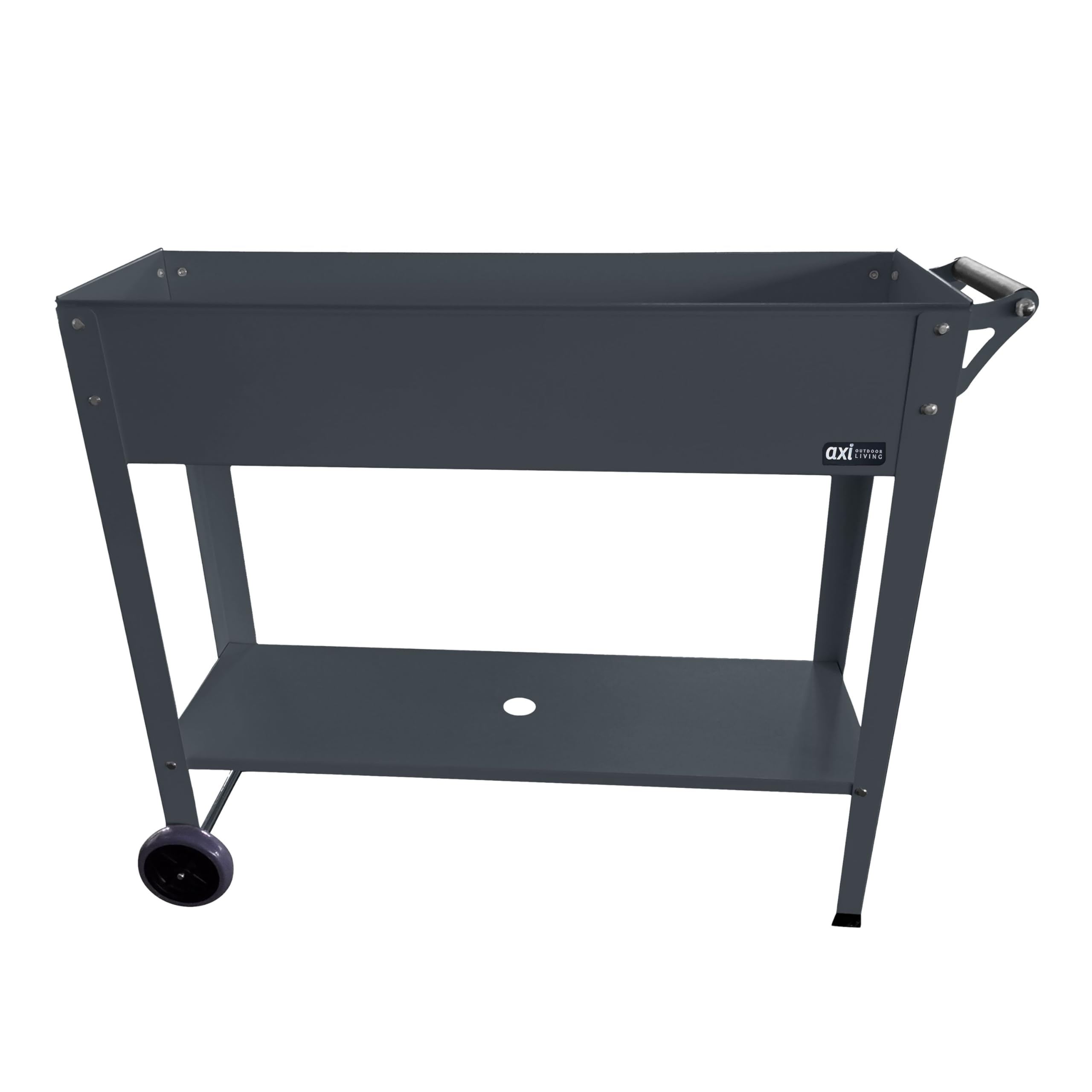 axi-hochbeet-metall-anthrazit-100-cm-mit-rollen-und-ablage image 1