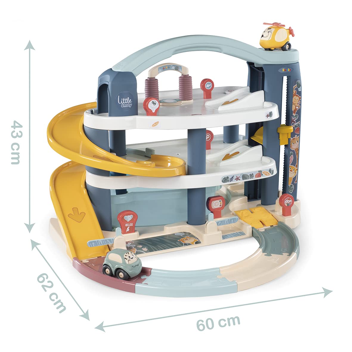 smoby-little-smoby-parkhaus-garage-3-ebenen-mit-auto image 5
