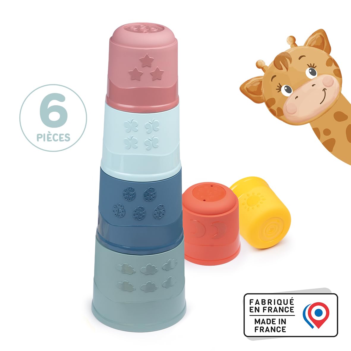 smoby-little-smoby-magic-tower-stapelbecher-6-teilig-ab-12m image 2