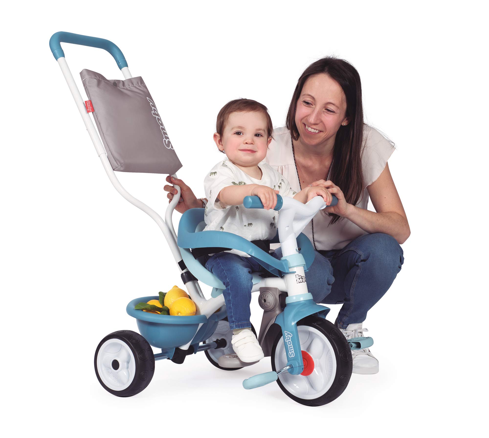 smoby-be-move-komfort-kinderdreirad-blau-mit-schubstange image 2