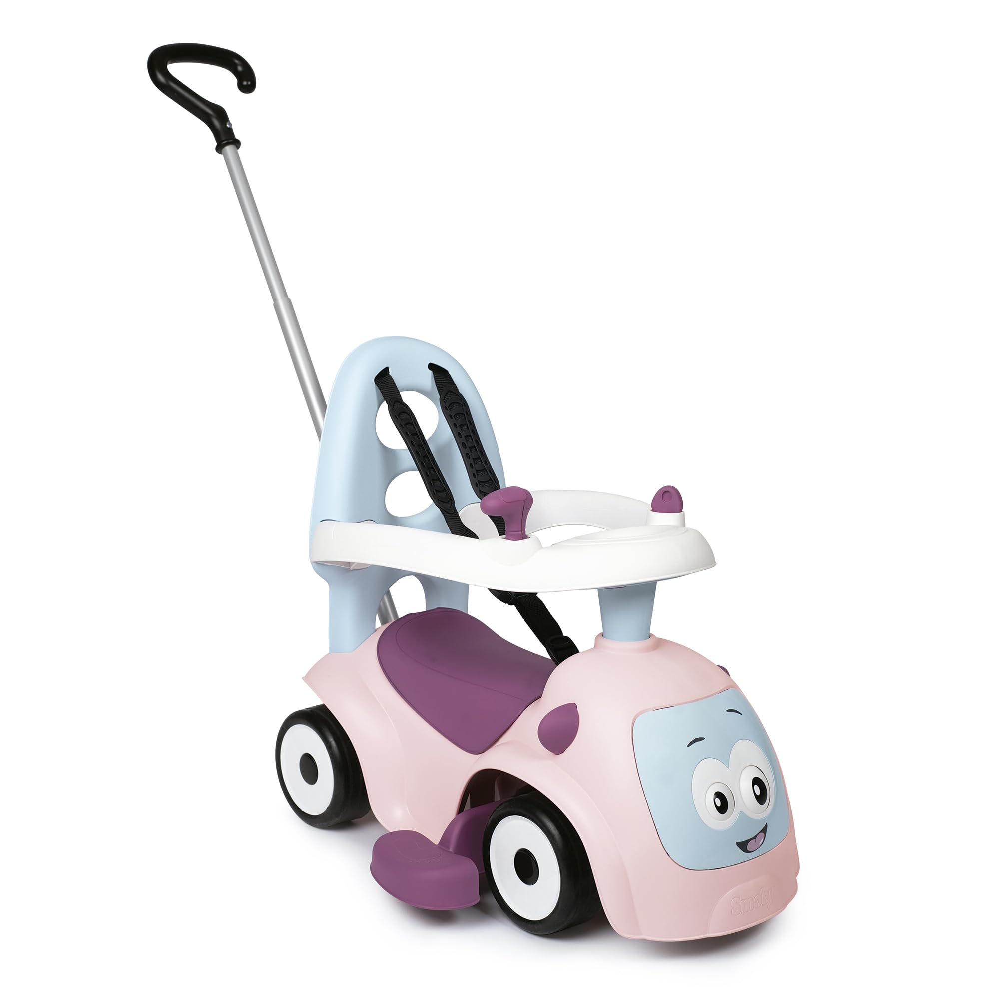 smoby-life-maestro-balade-rutscher-rosa-ab-6-monate-mit-schubstange image 1