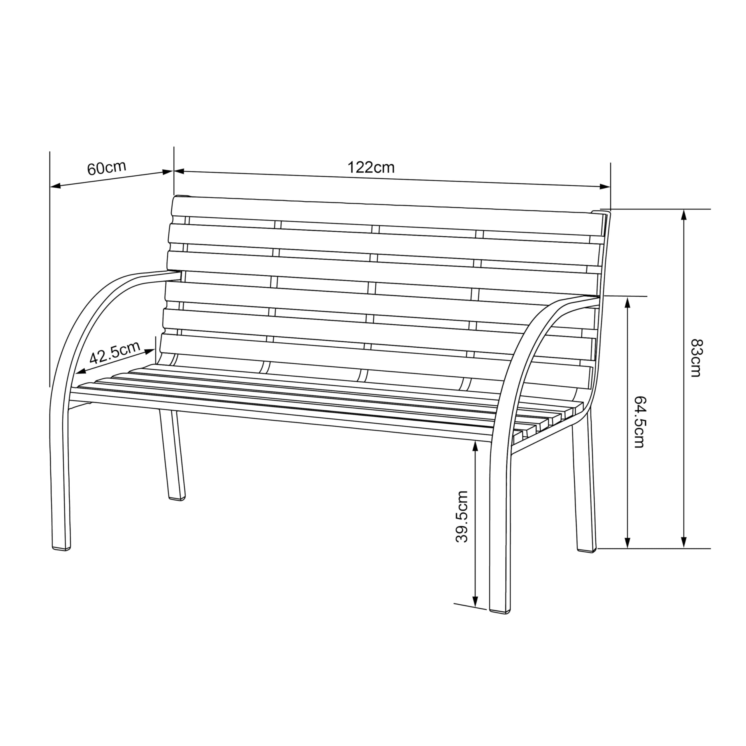 axi-otis-gartenbank-holz-braun-2-personen-zedernholz image 3