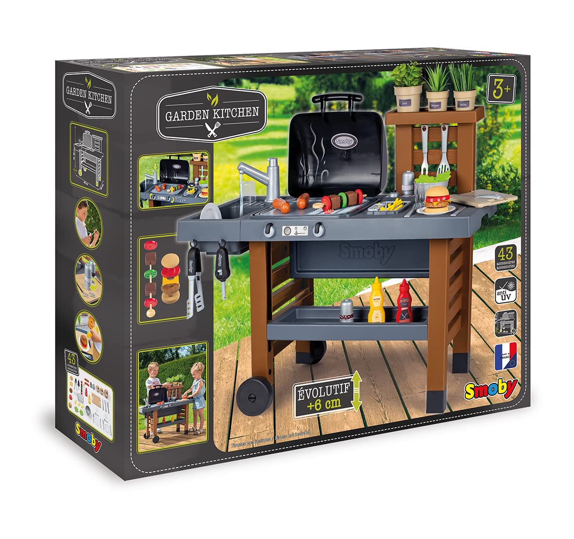 smoby-tefal-outdoor-gartenspielk-che-mit-grill-und-zubeh-r image 7
