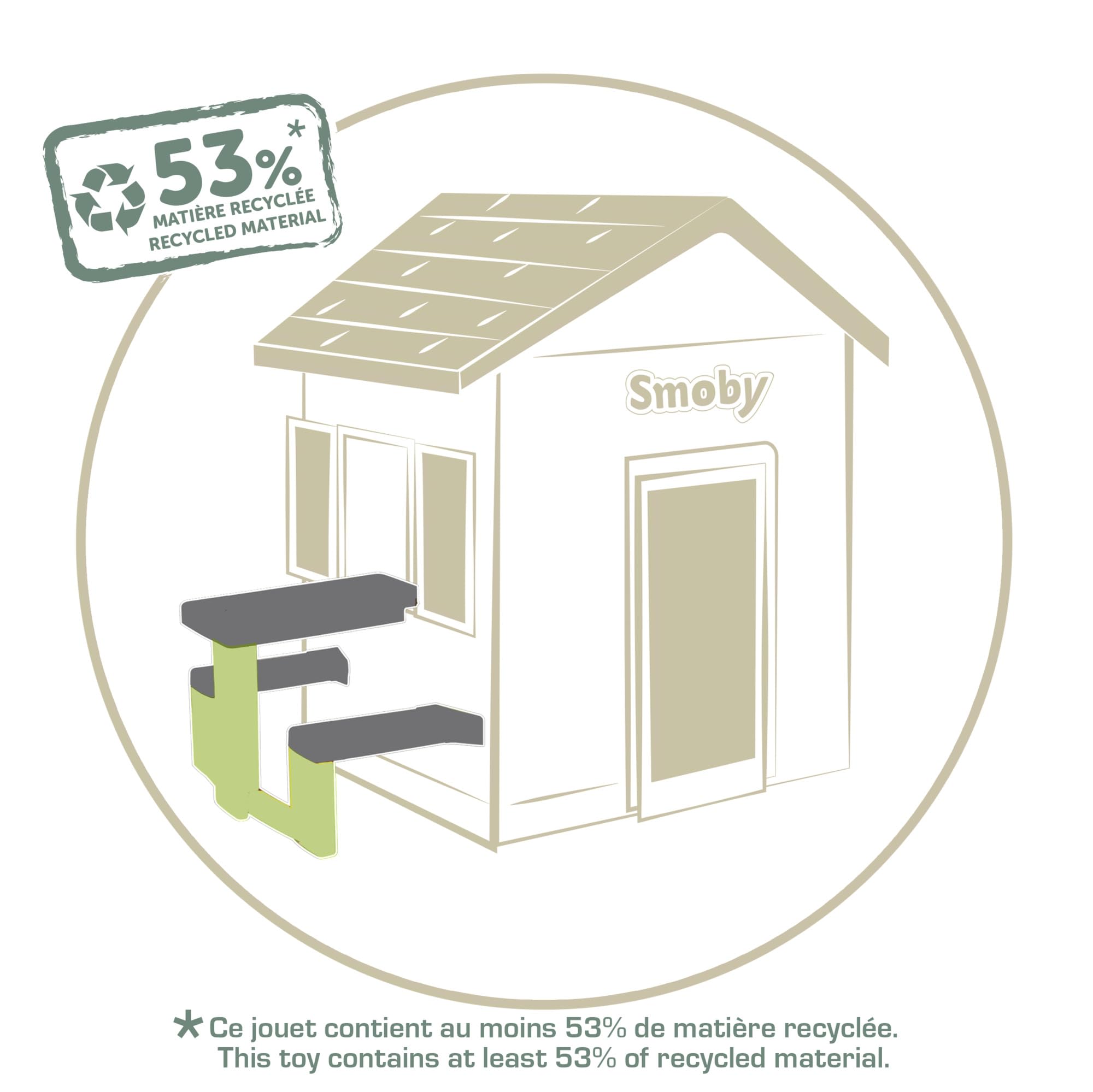 smoby-life-picknicktisch-kinder-recycled-mit-sitzb-nken-ab-2-jahre image 3