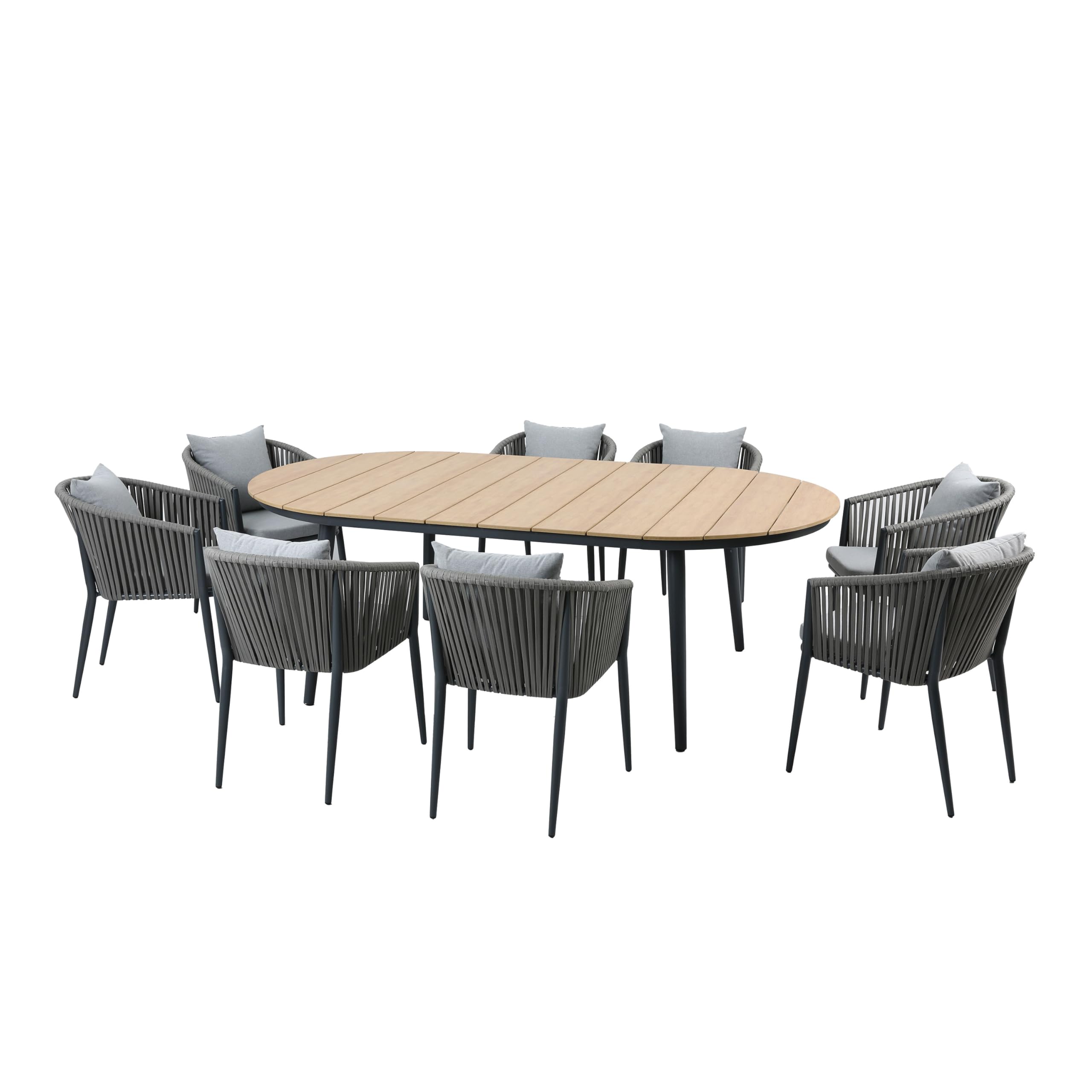 axi-chay-gartenset-grau-8-personen-tisch-220-cm-mit-kissen image 1