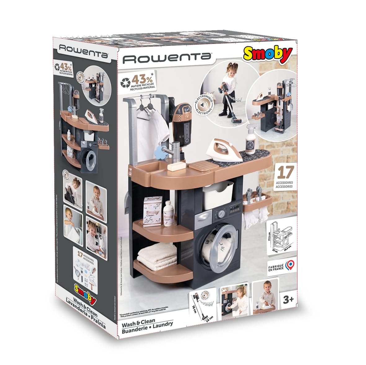 smoby-rowenta-wash-clean-waschk-che-spielset-mit-sound-ab-3-jahre image 7