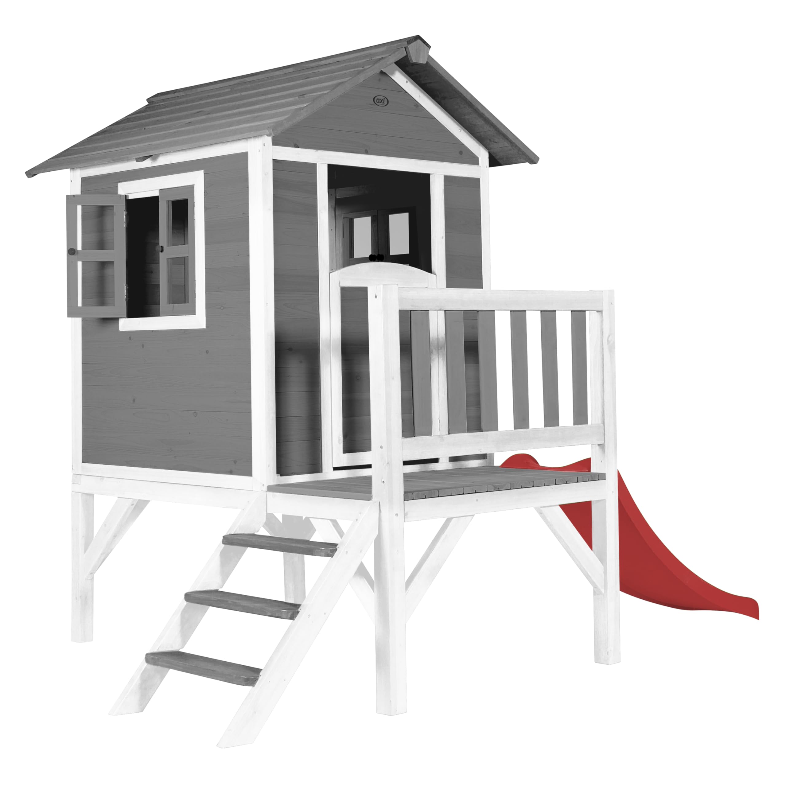 axi-beach-lodge-xl-stelzenhaus-holz-mit-roter-rutsche image 2