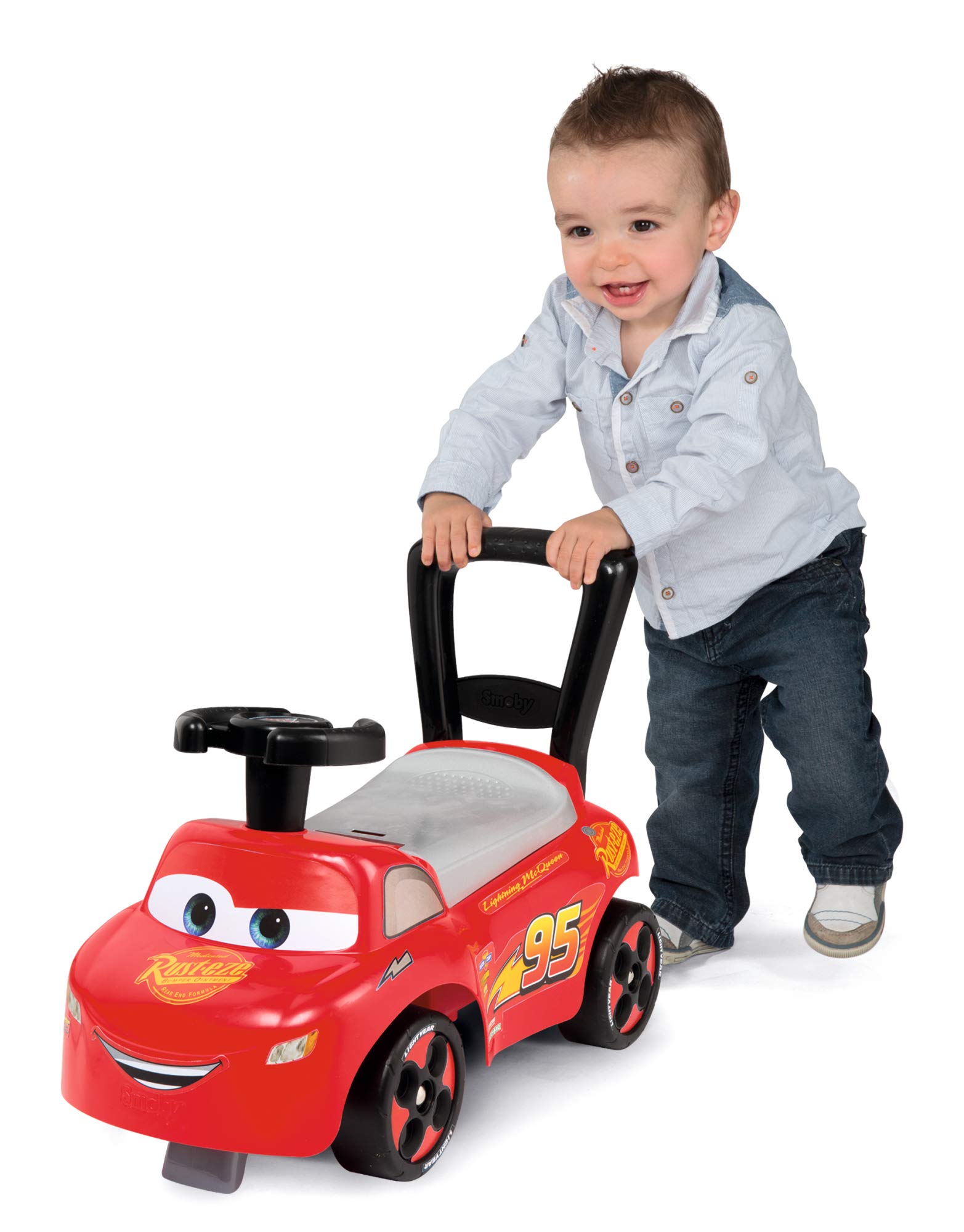 smoby-disney-cars-rutscher-rot-erstes-auto-ab-10-monaten image 2