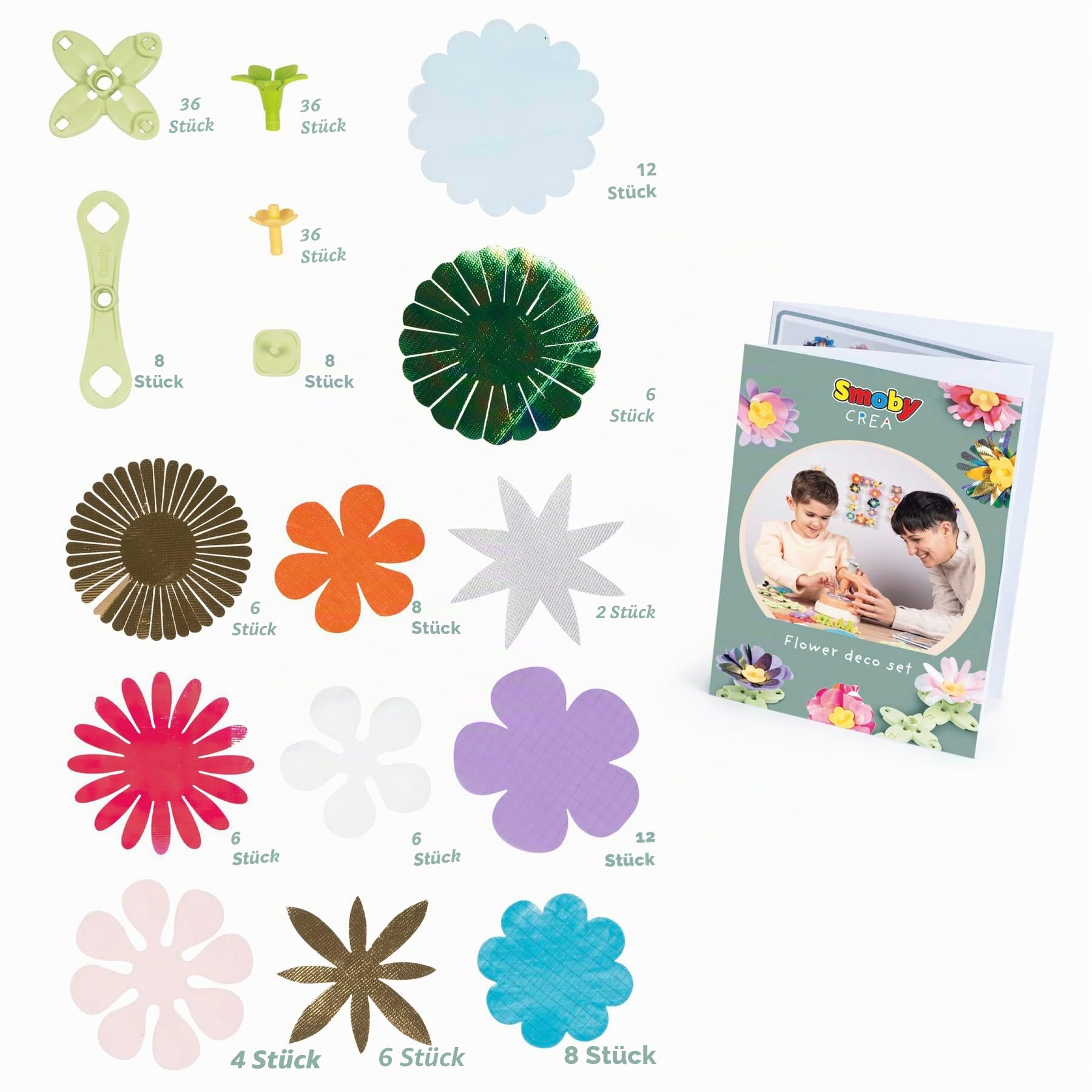 smoby-life-crea-flower-deko-bastelset-ab-5-jahren-200-tlg image 3