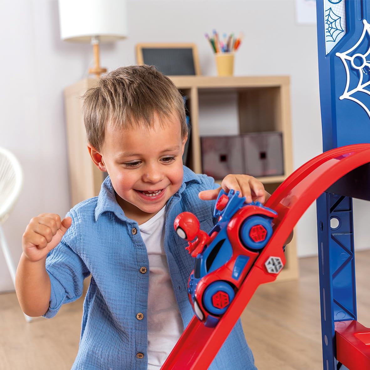 smoby-spidey-werkbank-spielwerkbank-94-tlg-mit-rampe-ab-3-j image 4