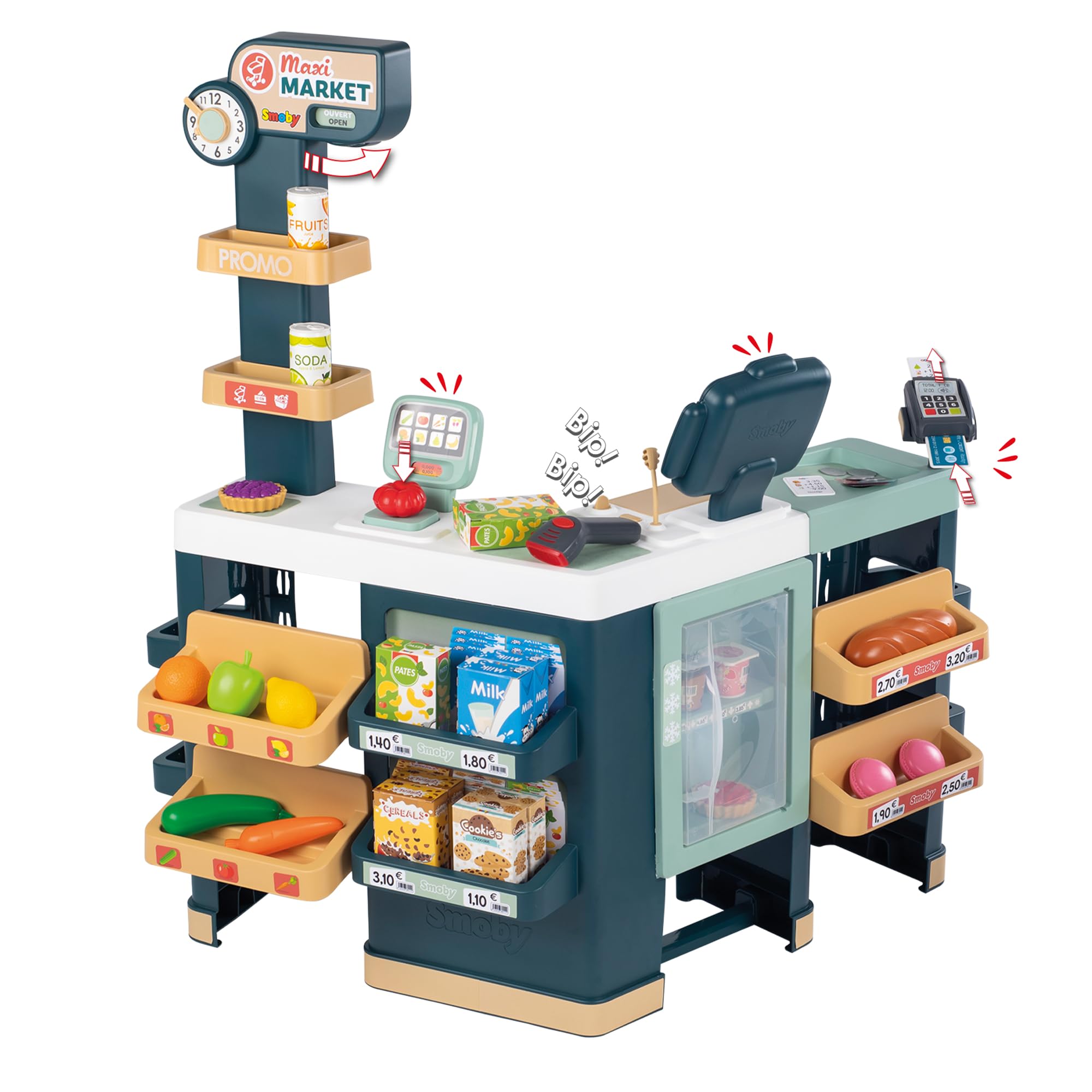 smoby-life-supermarkt-maxi-kaufladen-mit-einkaufswagen image 2