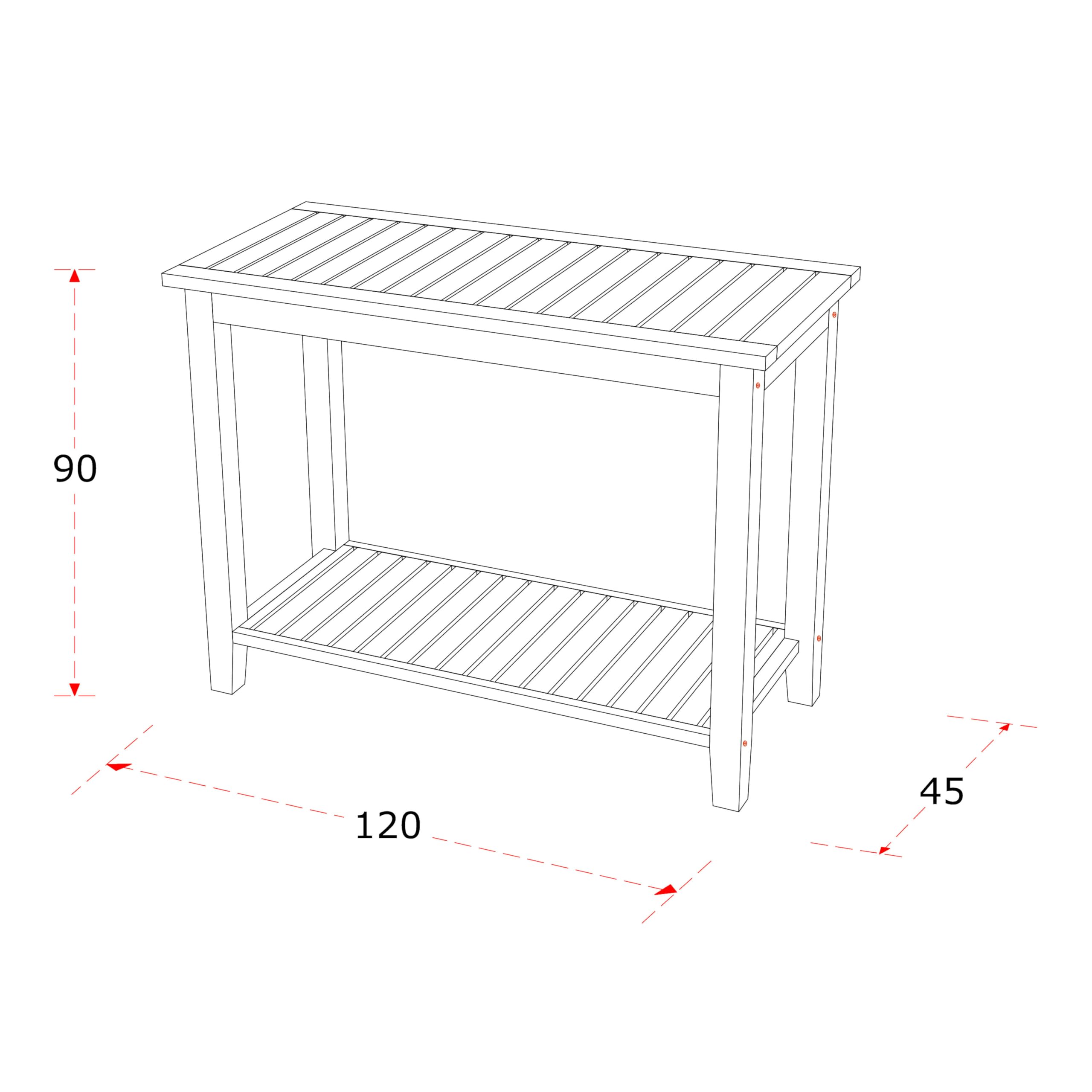 axi-niah-konsolentisch-teak-braun-120-cm-mit-ablage image 3