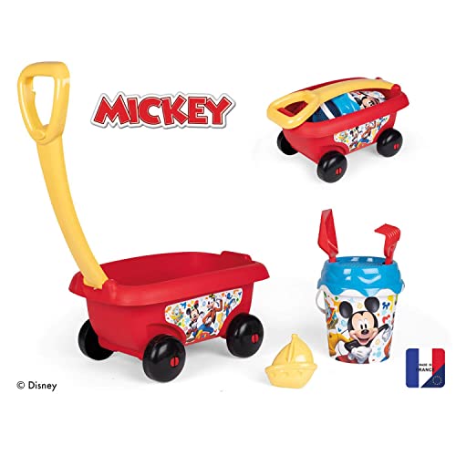 smoby-mickey-mouse-strandwagen-sandset-eimer-schaufel image 6
