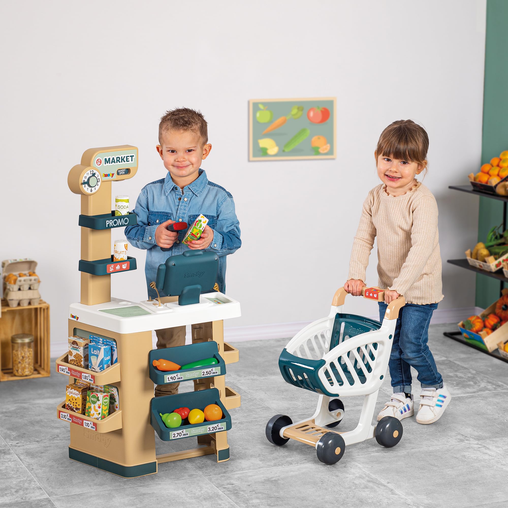 smoby-life-supermarkt-spielsupermarkt-mit-einkaufswagen image 3