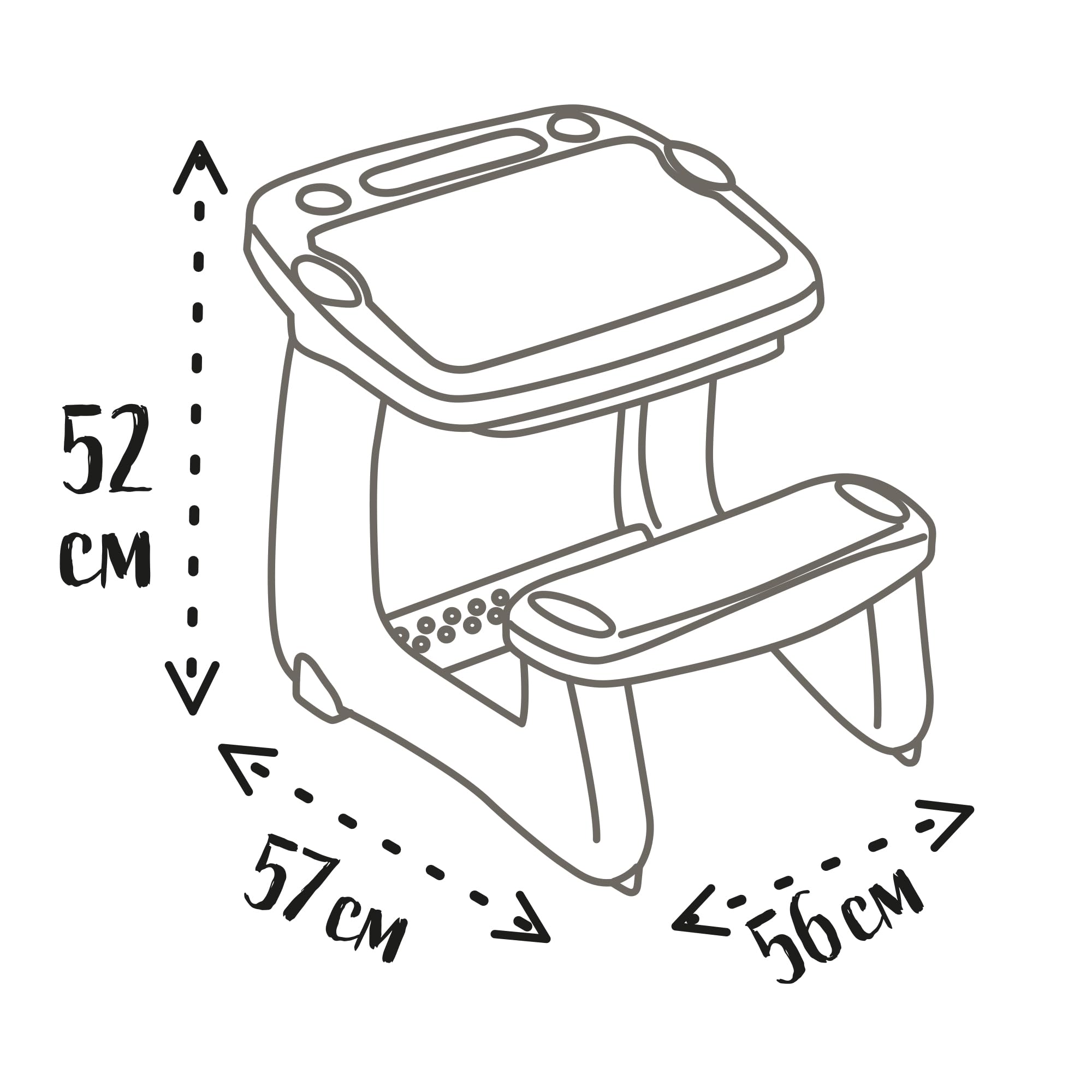 smoby-magisches-pult-kinderschreibtisch-mit-schublade image 3