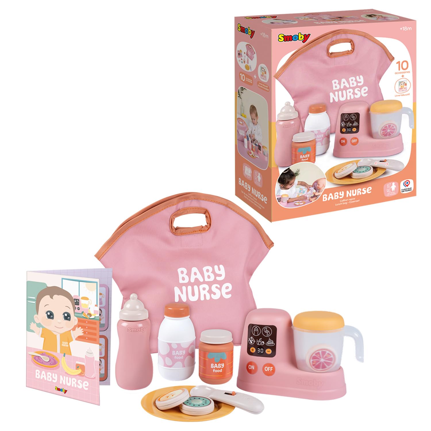smoby-baby-nurse-lunch-set-puppenzubeh-r-mit-mixer-ab-18-monaten image 3