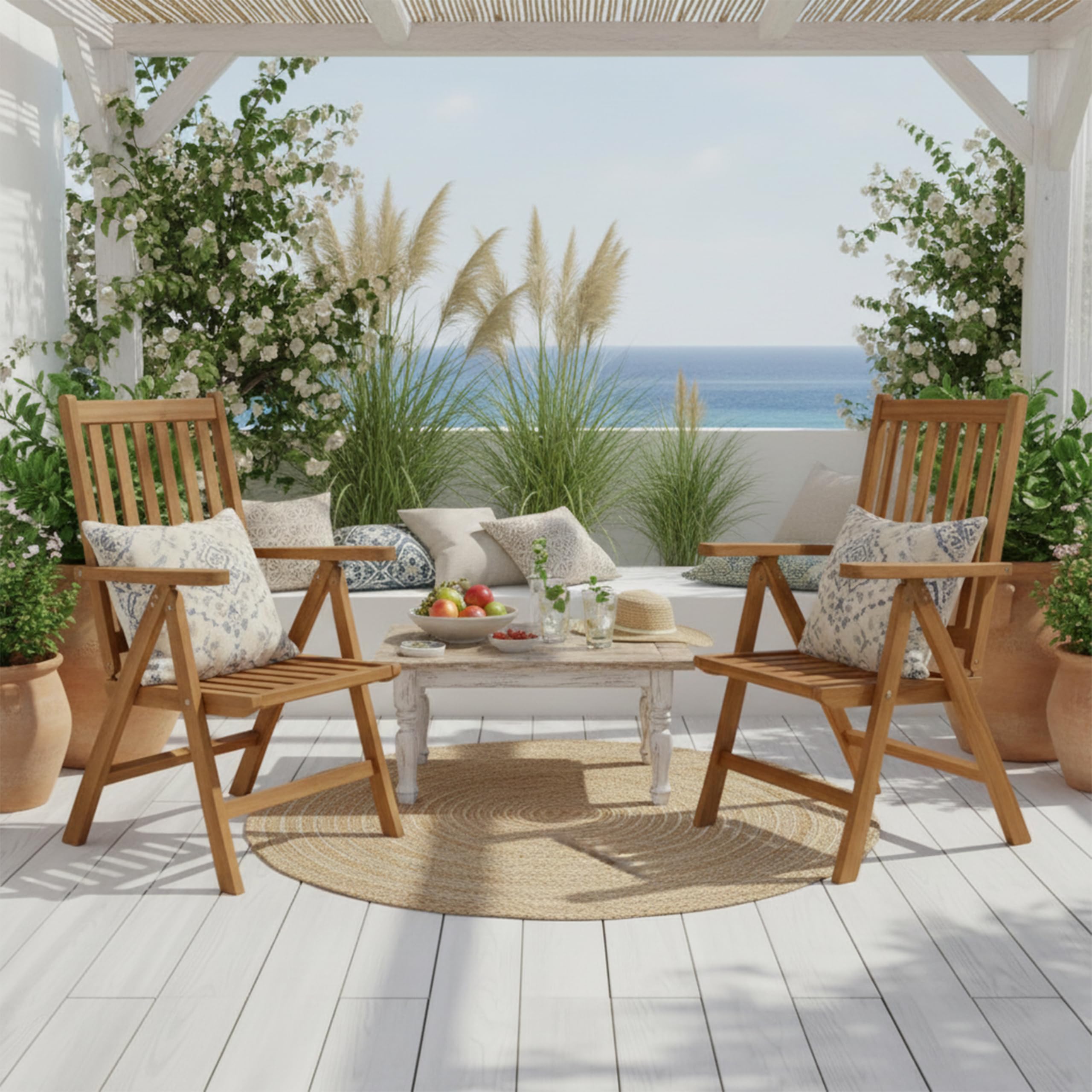 axi-nuria-gartenstuhl-verstellbar-2er-set-teak-klappbar image 2