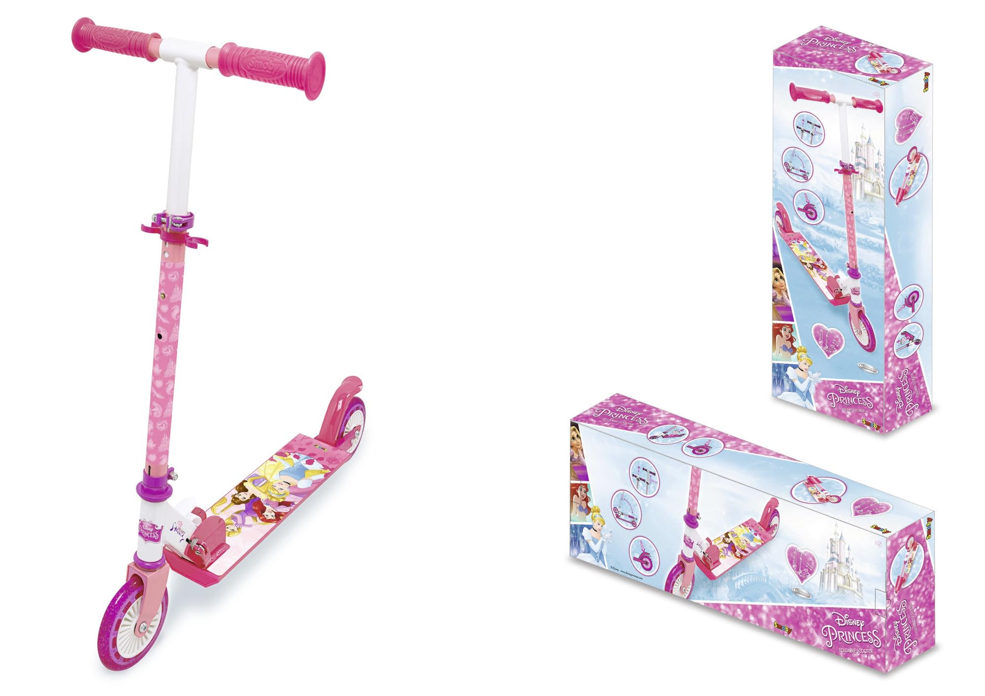 smoby-disney-princess-roller-2-r-der-klappbar-verstellbar image 2