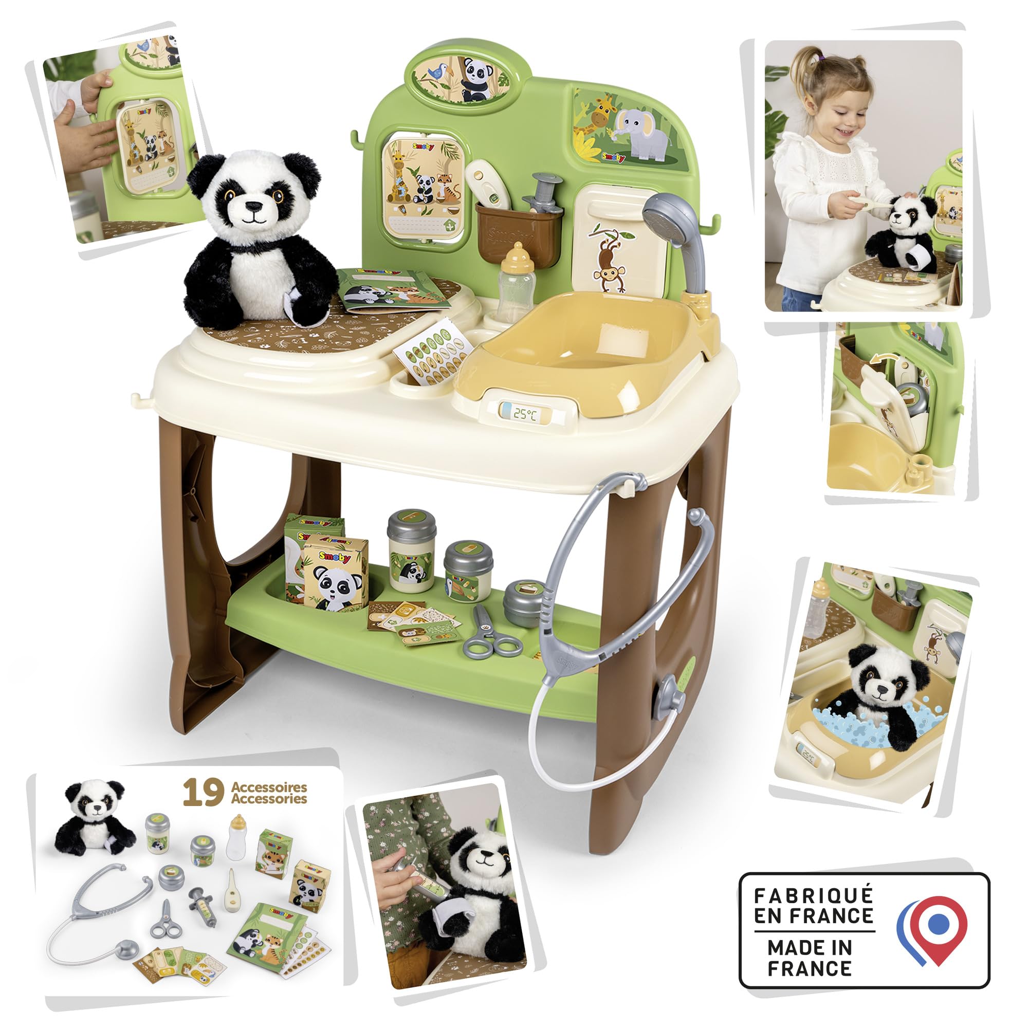smoby-baby-care-tierarzt-klinik-spielset-mit-pl-sch-panda-ab-3-j image 2