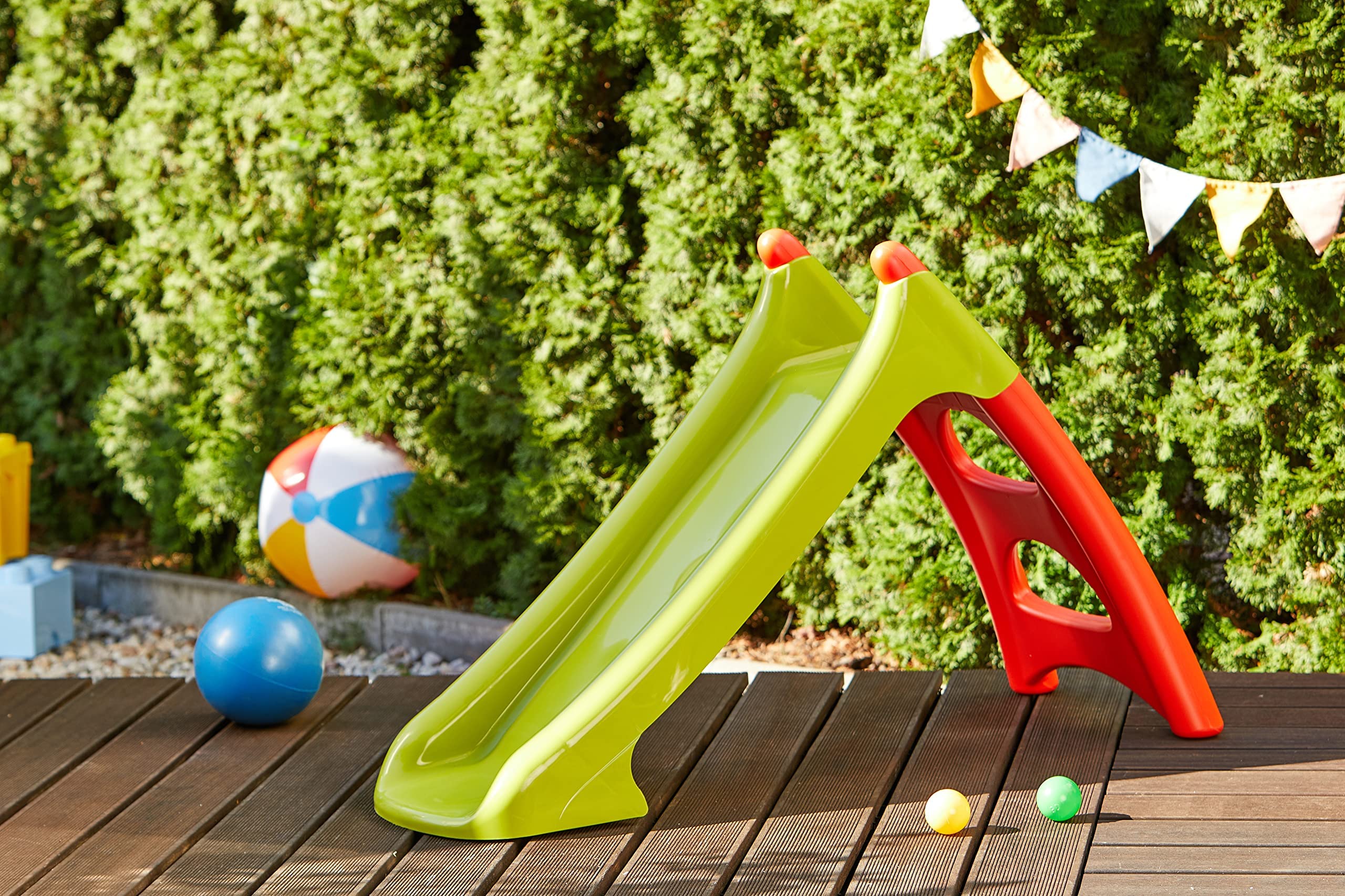 smoby-life-kinderrutsche-xs-90-cm-wasserrutsche-garten image 2