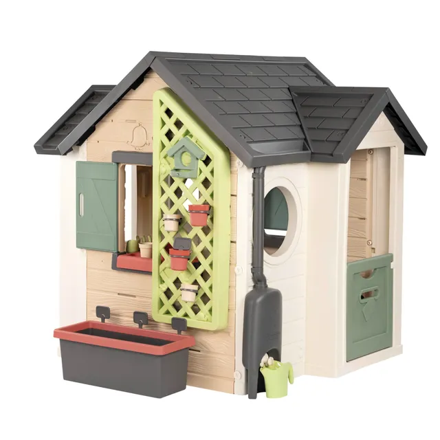 smoby-life-garden-house-spielhaus-recycelt-mit-gartenzubeh-r image 1