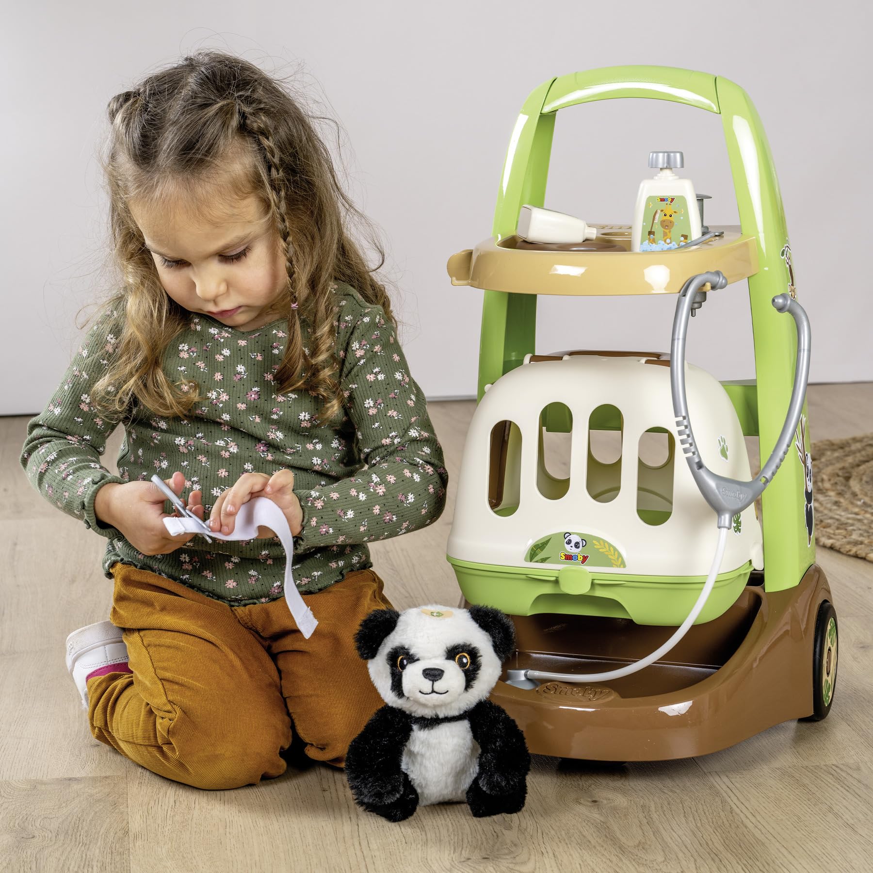 smoby-baby-care-tierarzt-trolley-mit-panda-pl-sch-ab-3-j image 6