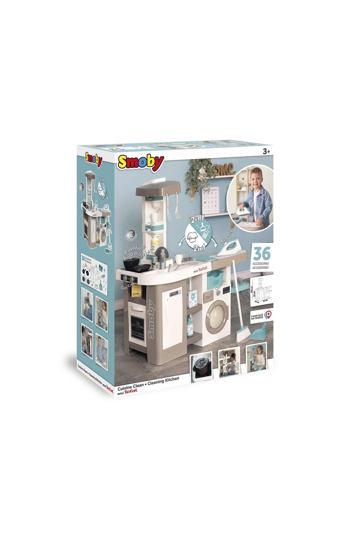 smoby-tefal-studio-bubble-xl-spielk-che-mit-waschmaschine image 5