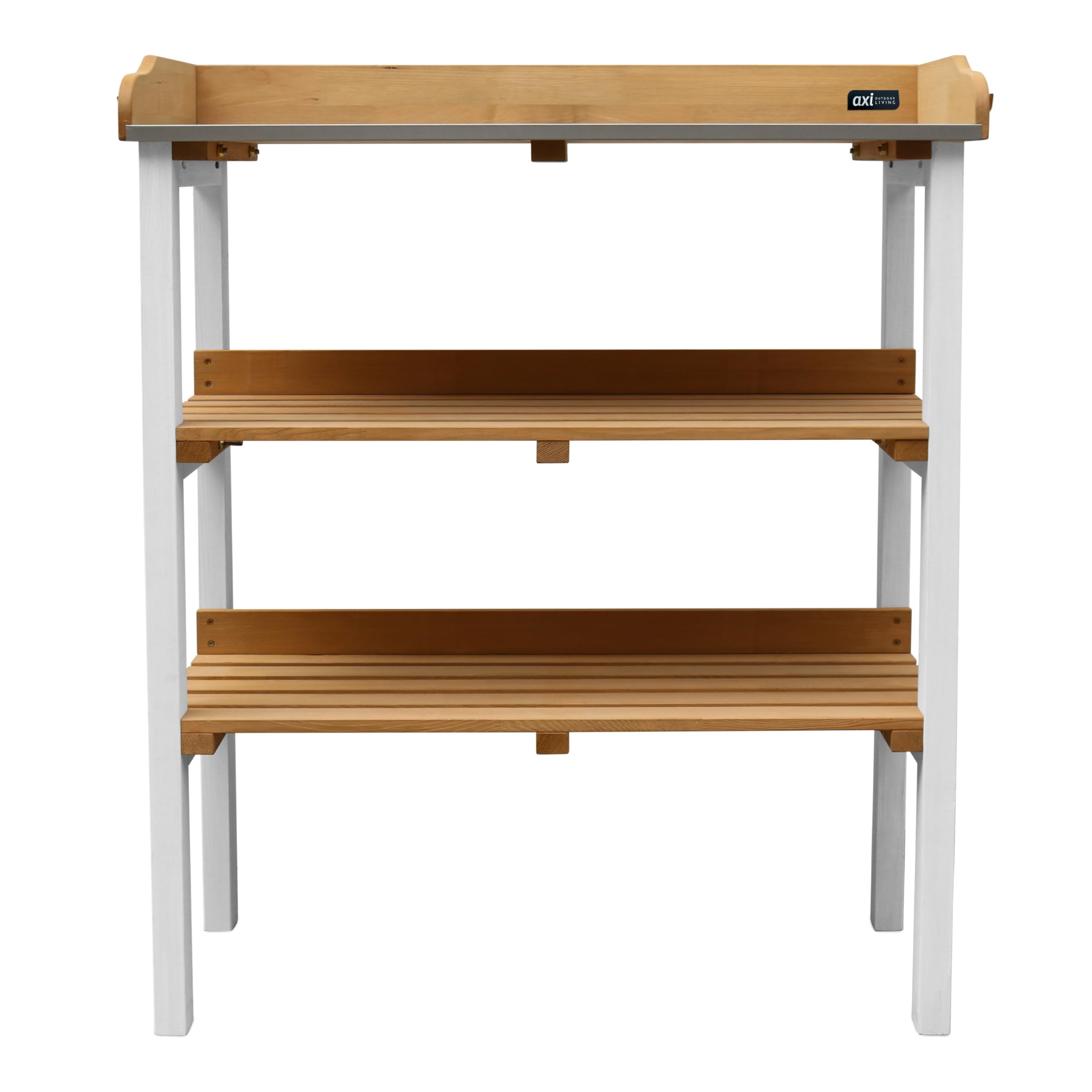 axi-classic-pflanztisch-holz-braun-wei-zinkplatte-76x37x91-5-cm image 2