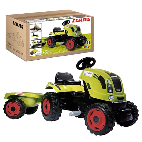 smoby-claas-arion-400-trettraktor-xl-gr-n-mit-anh-nger image 8