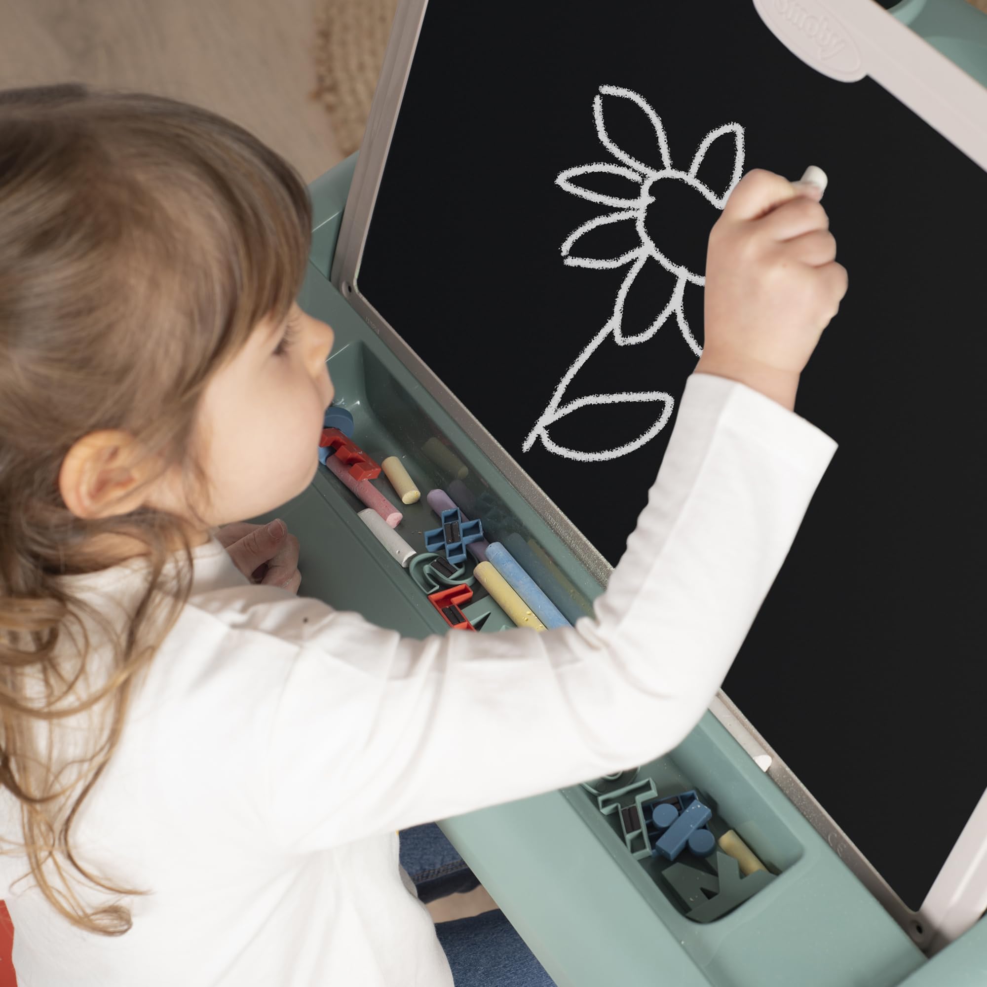 smoby-kinderschreibtisch-doppelseitig-magnetisch-80-teile image 7