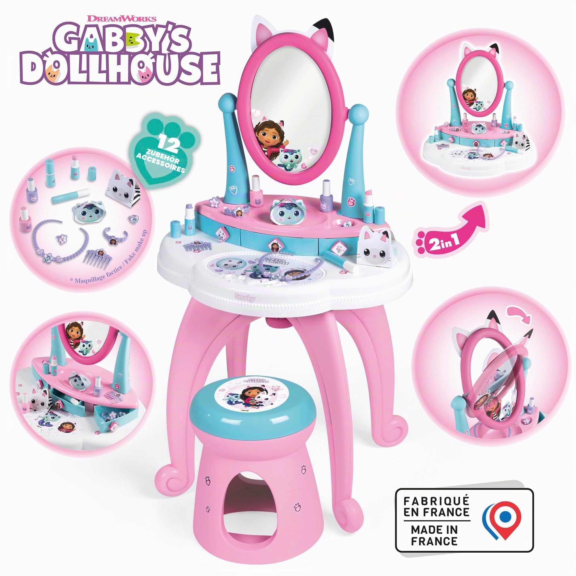 smoby-gabby-s-dollhouse-frisiersalon-mit-spiegel-ab-3-j image 2