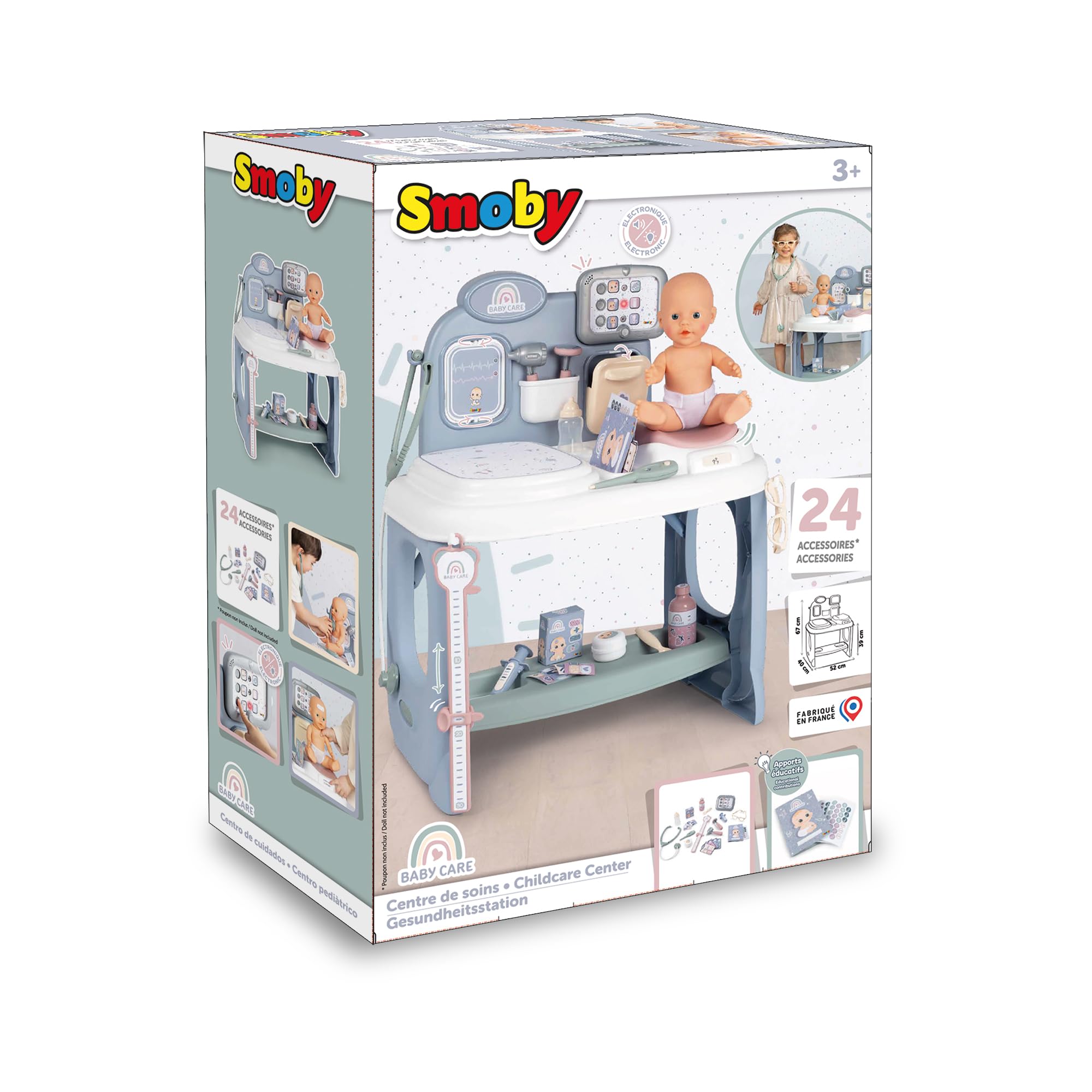 smoby-baby-care-center-puppen-arztset-bis-38-cm image 7