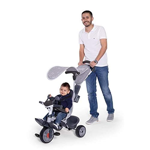 smoby-baby-driver-komfort-titan-dreirad-3in1-grau image 3