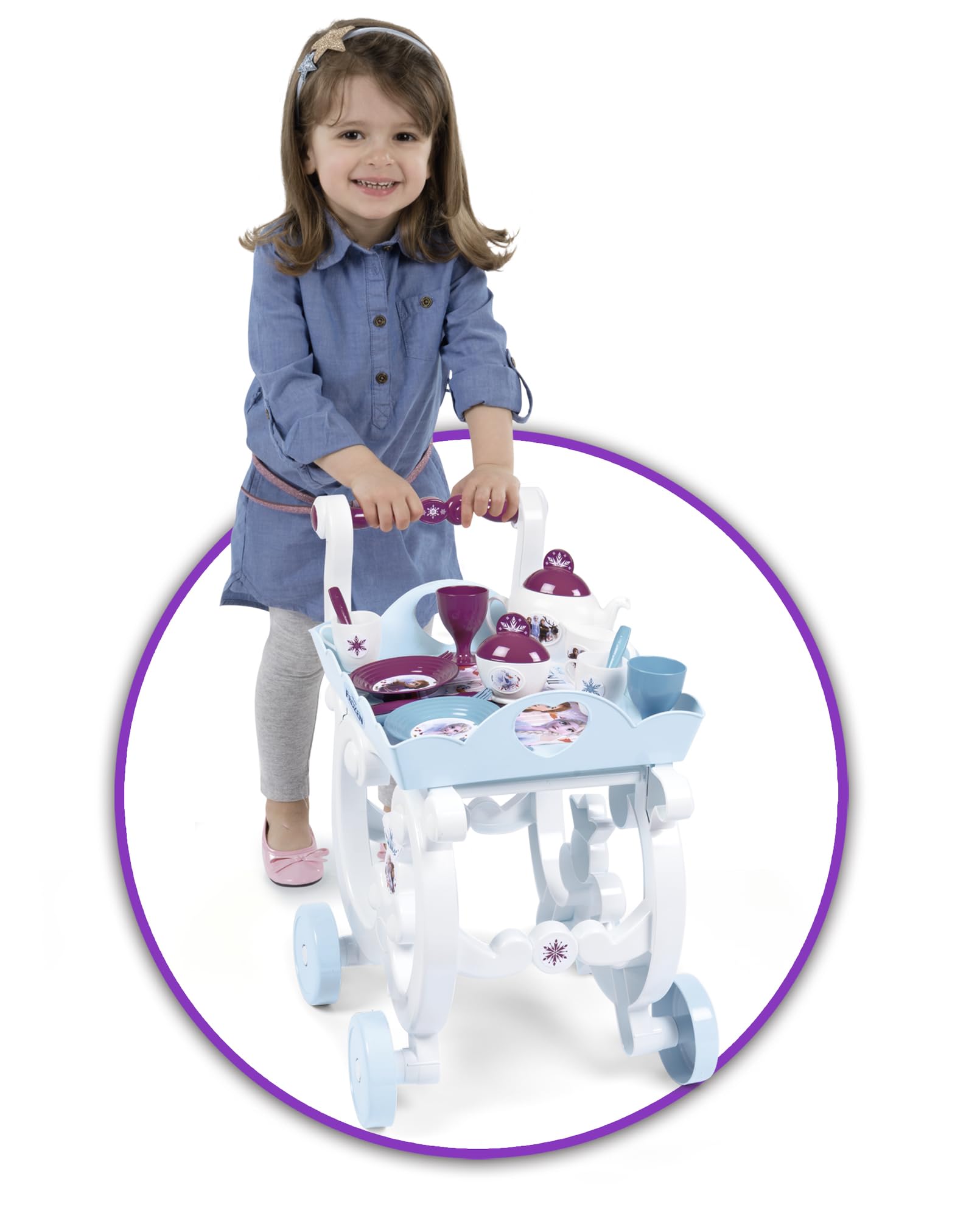smoby-disney-frozen-servierwagen-teeservice-spielgeschirr image 2