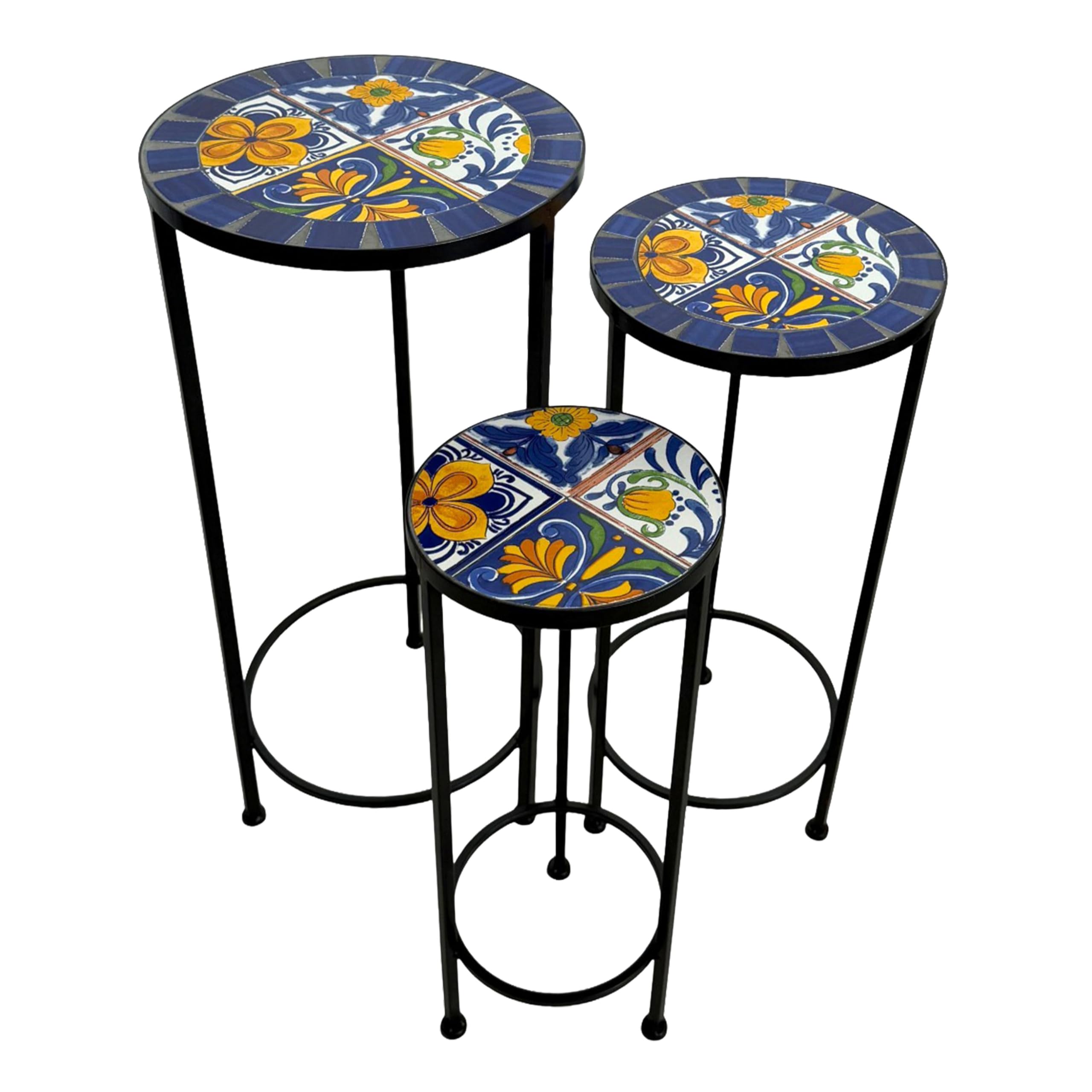 axi-lola-pflanztisch-metall-mosaik-set-3-teilig-rund image 8