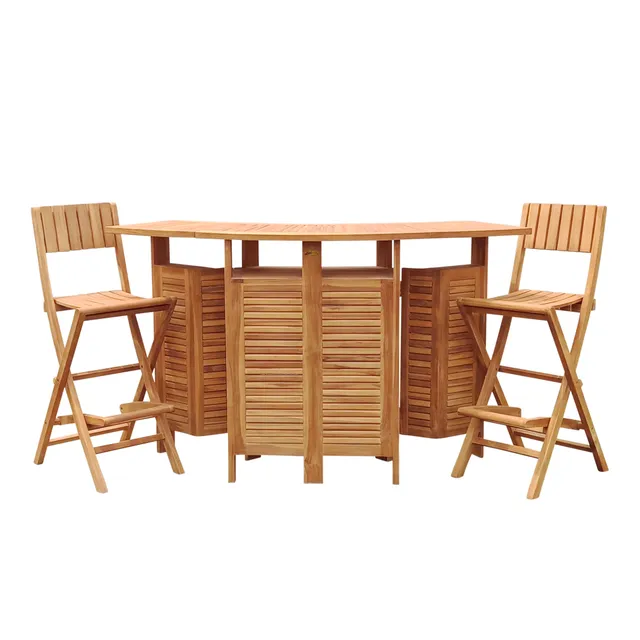 axi-bruno-gartenbar-teak-mit-2-barhockern-klappbar-stauraum image 1