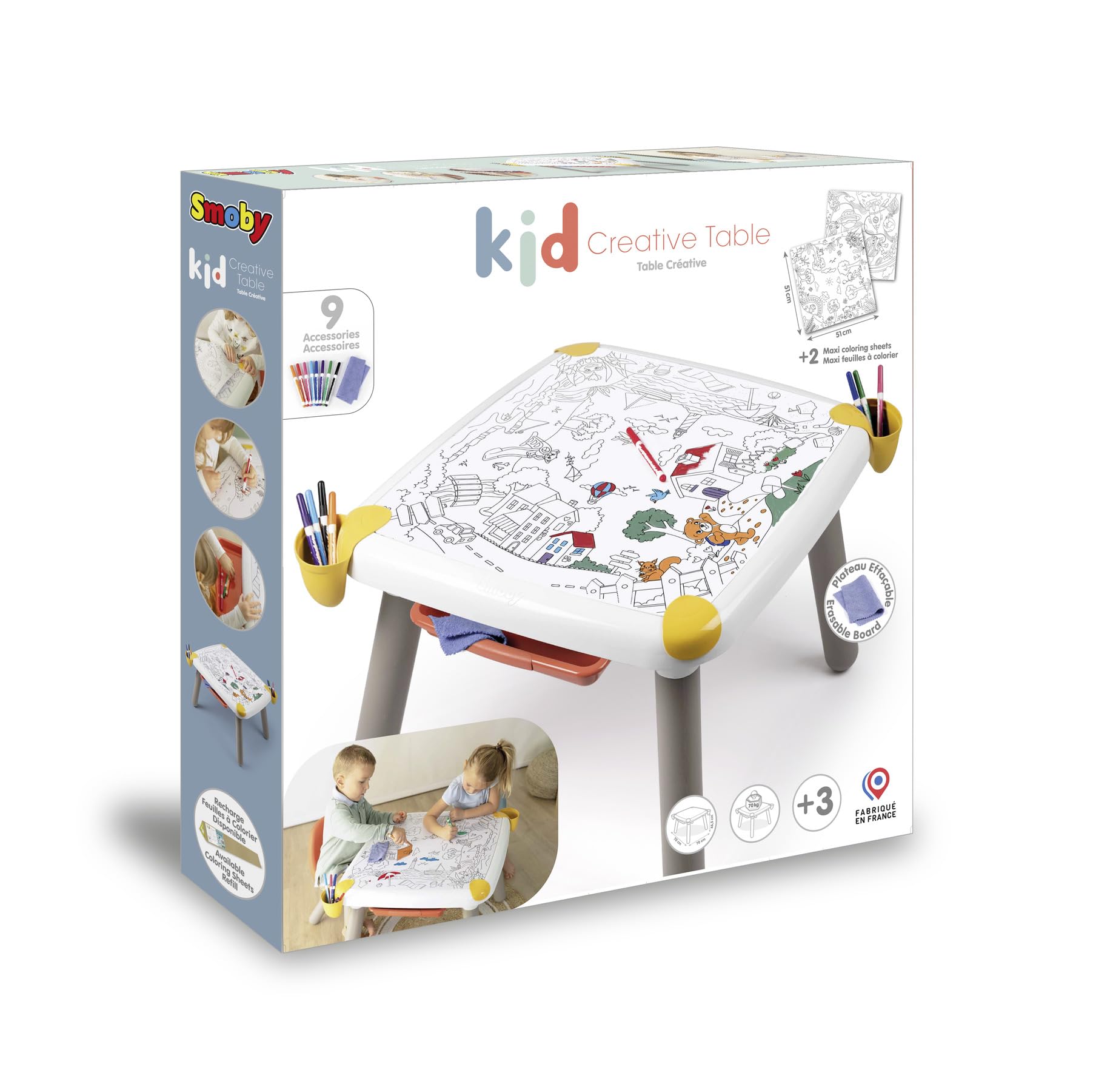 smoby-life-kid-kreativtisch-kindertisch-mit-schublade-ab-2-jahre image 5