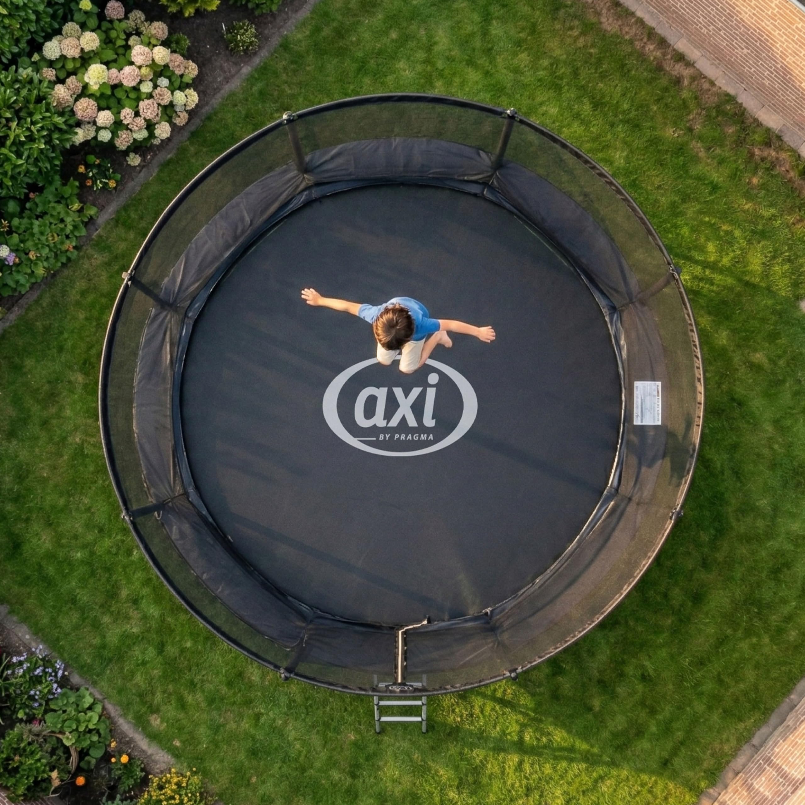 axi-houston-trampolin-rund-305-cm-mit-netz-schwarz image 4
