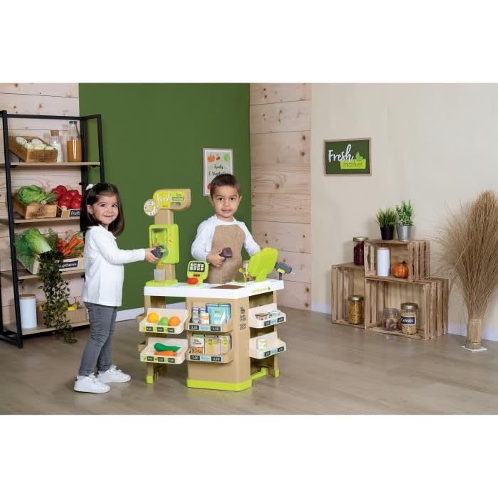 smoby-life-fresh-market-supermarkt-kaufmannsladen-mit-kasse image 5